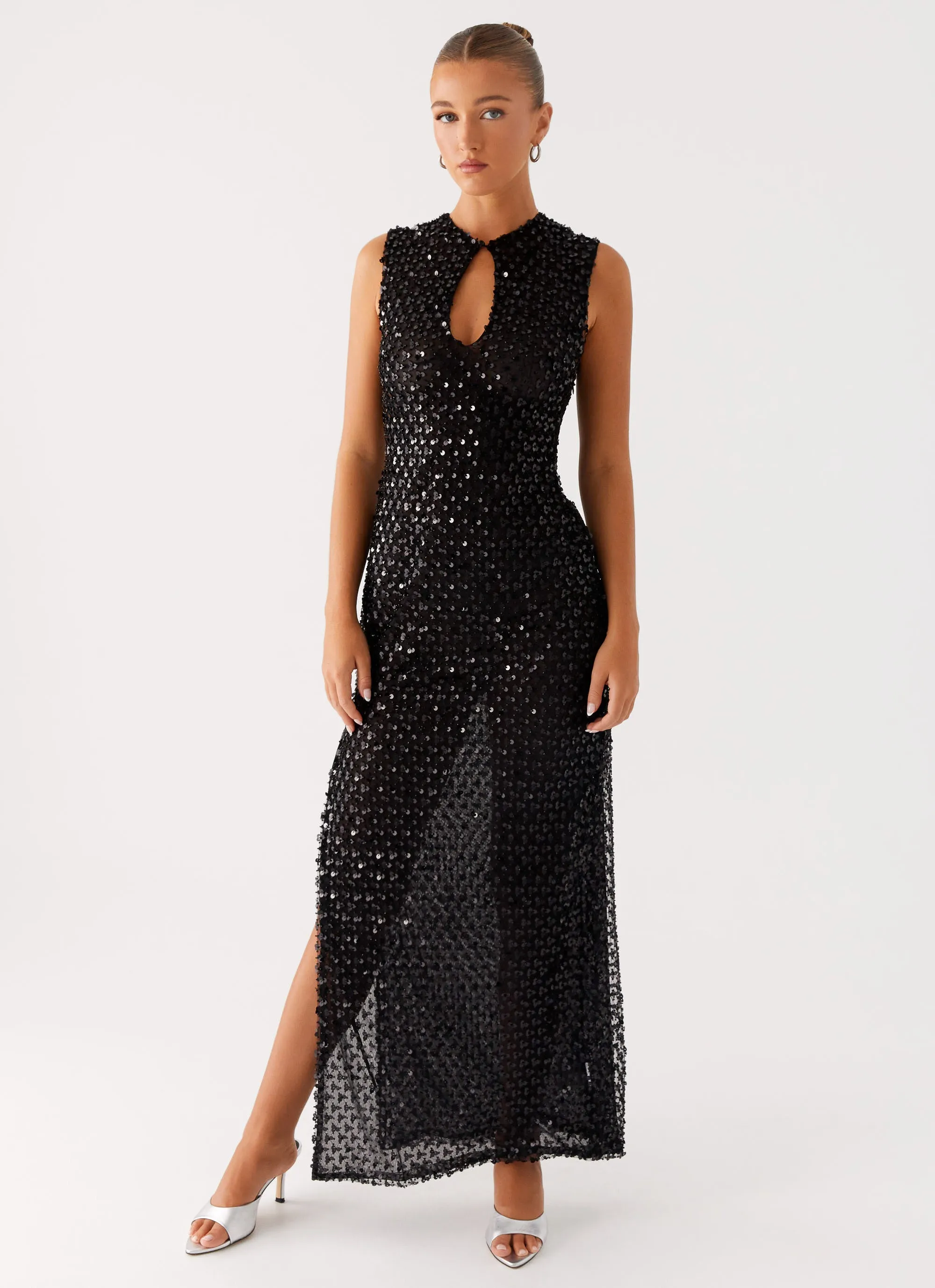 Kore Sequin Maxi Dress - Black Dance-Party
