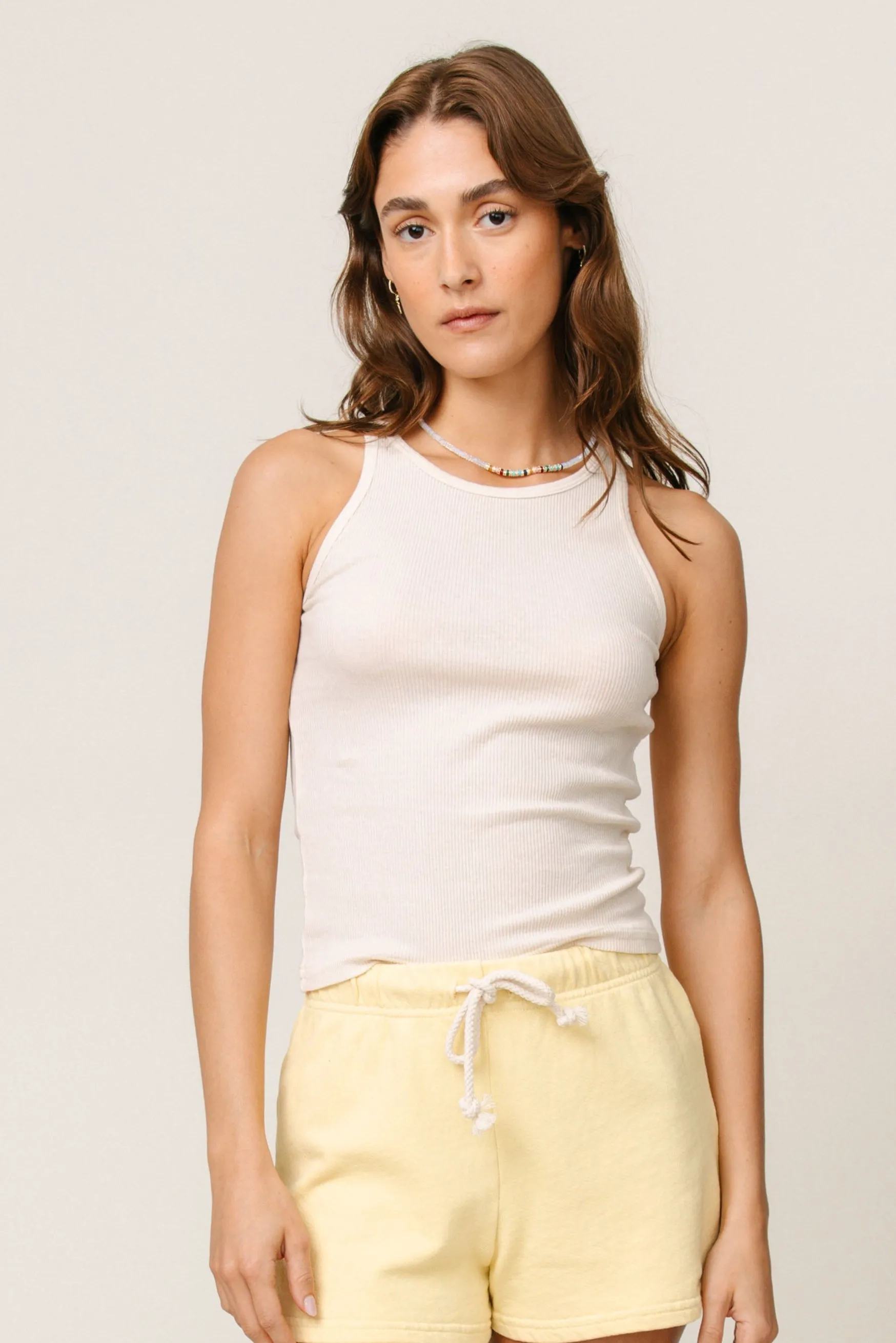 Adjustable Hem Cuff UVProtectionCoating Kravitz High Neck Rib Tank