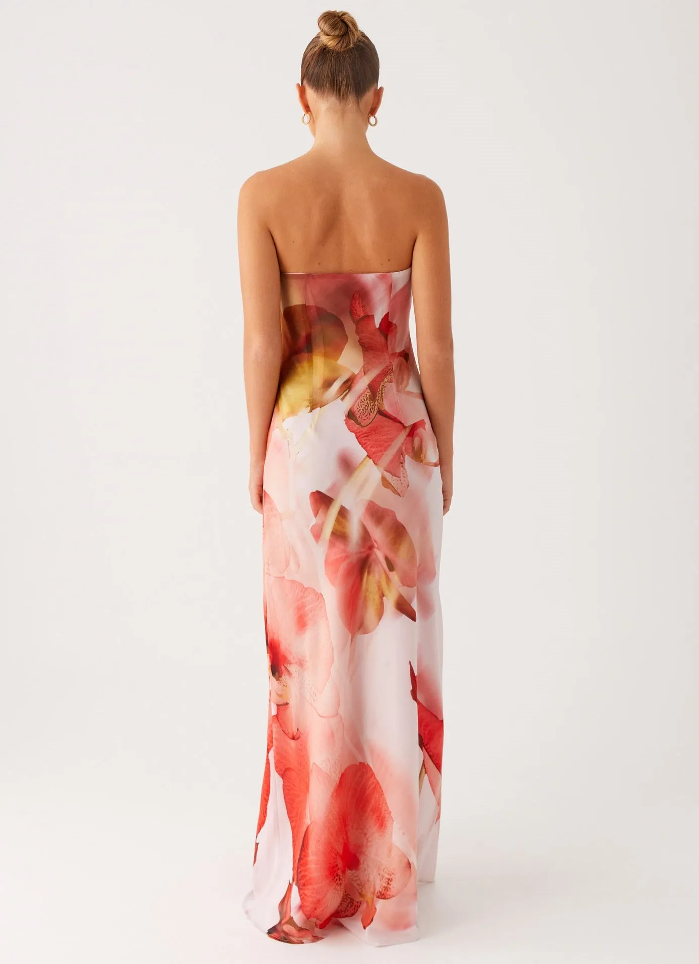 Evening Vibe Kunis Maxi Dress - Peach Rose