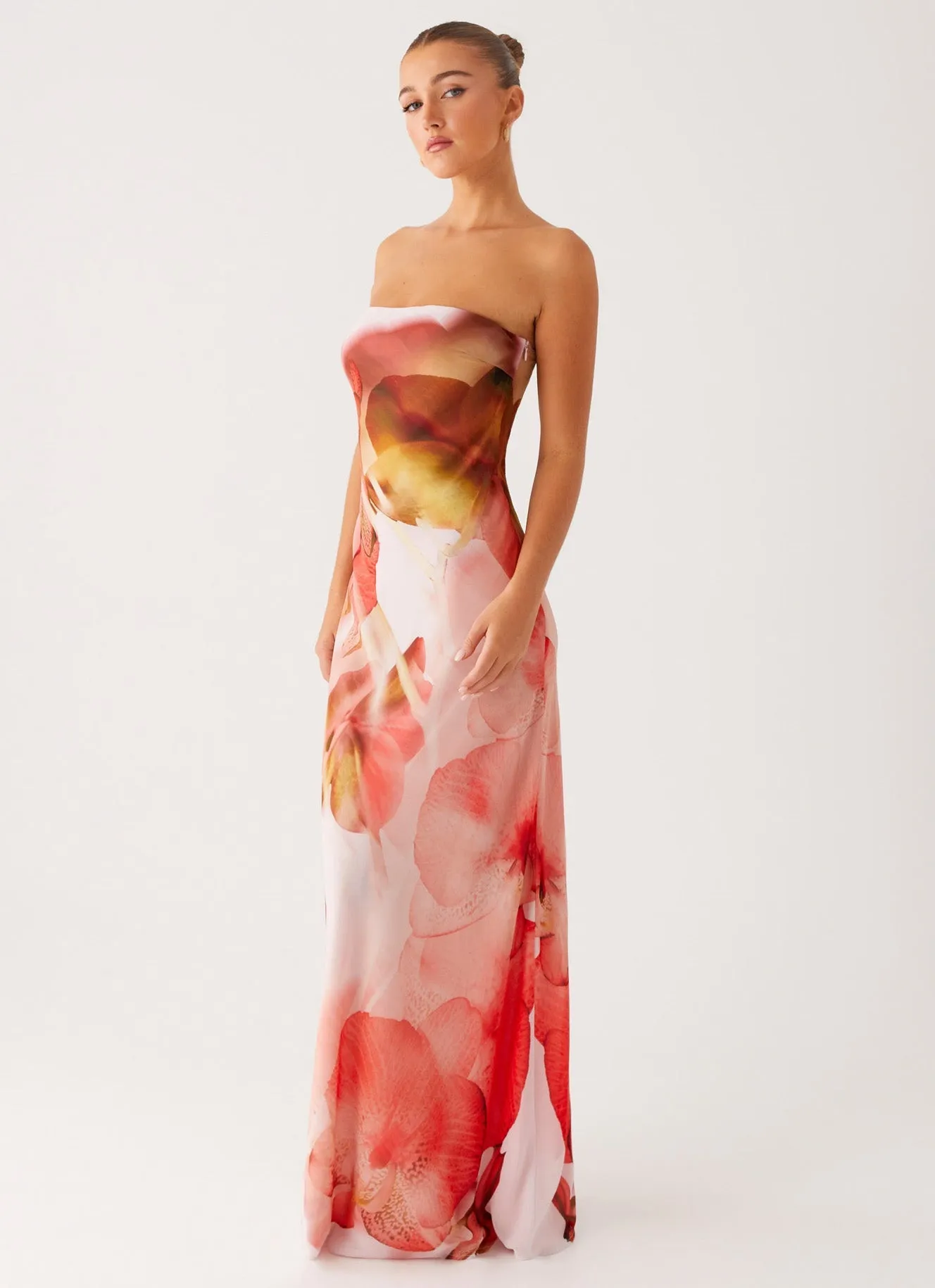 Kunis Maxi Dress - Peach Rose Work Fit