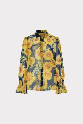 Lacey Sunflower Blouse Friction Resistant Finish