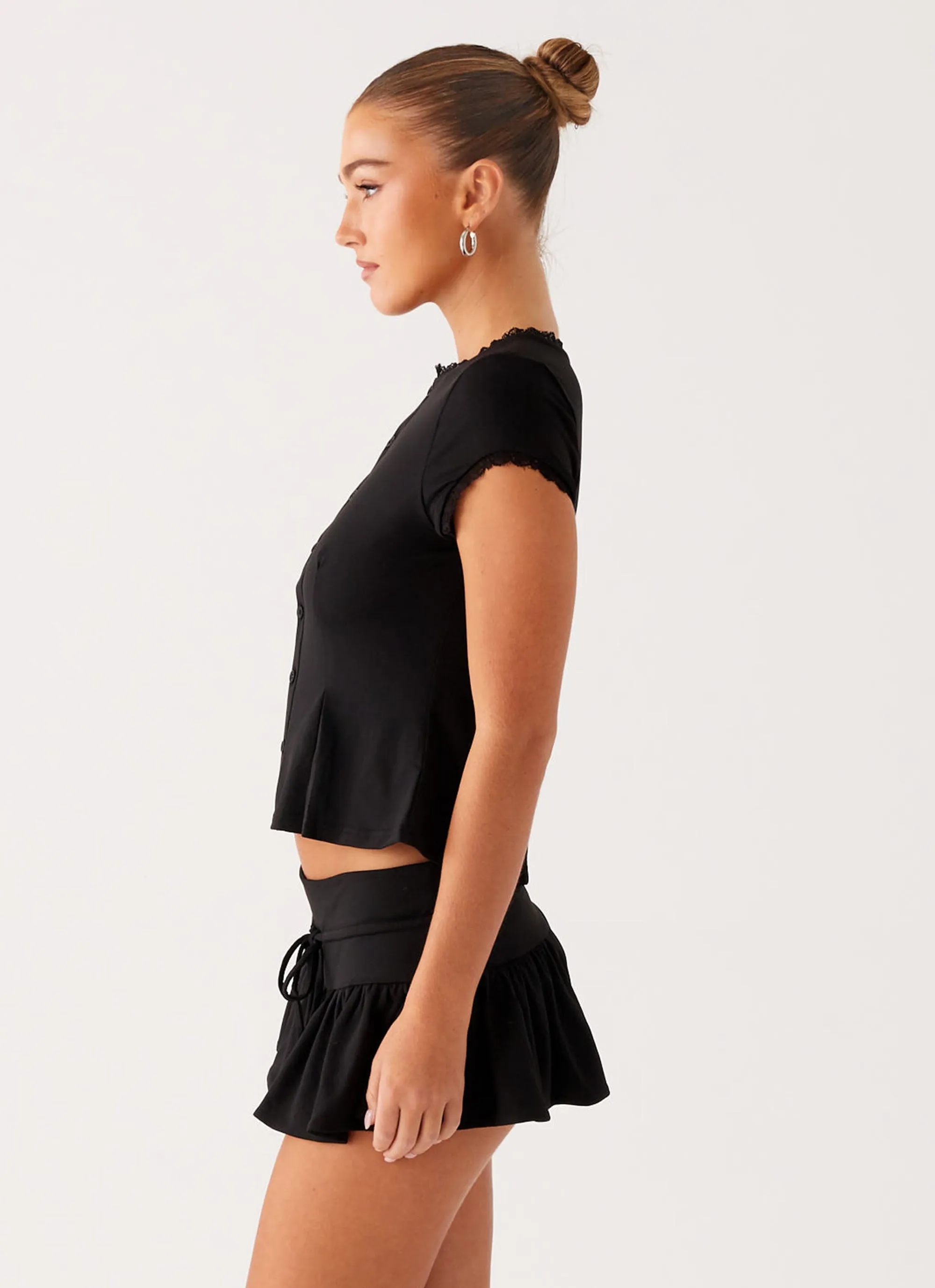 Fresh Aesthetic Landon Mini Skort - Black