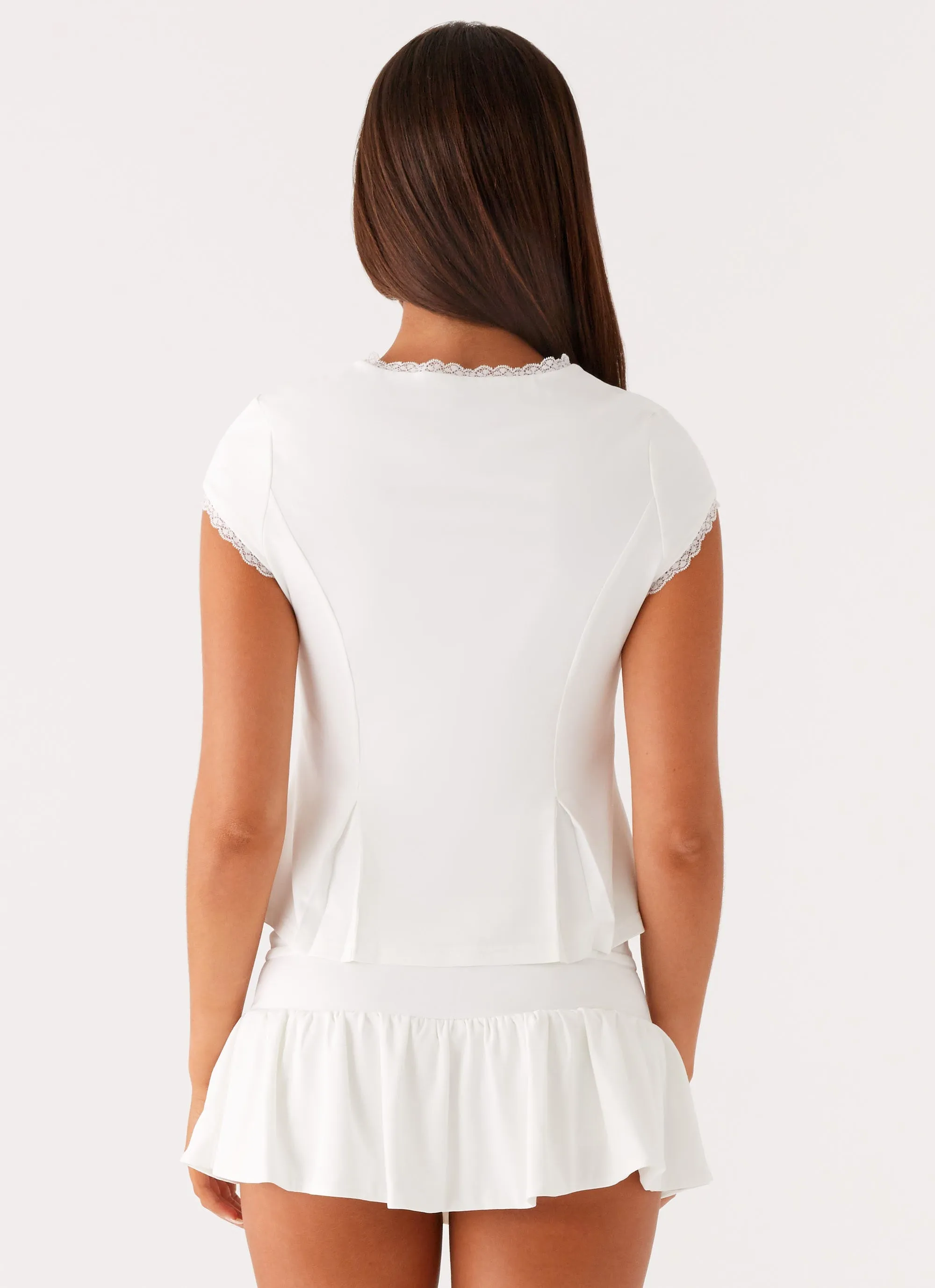 Classic Design Landon Mini Skort - White
