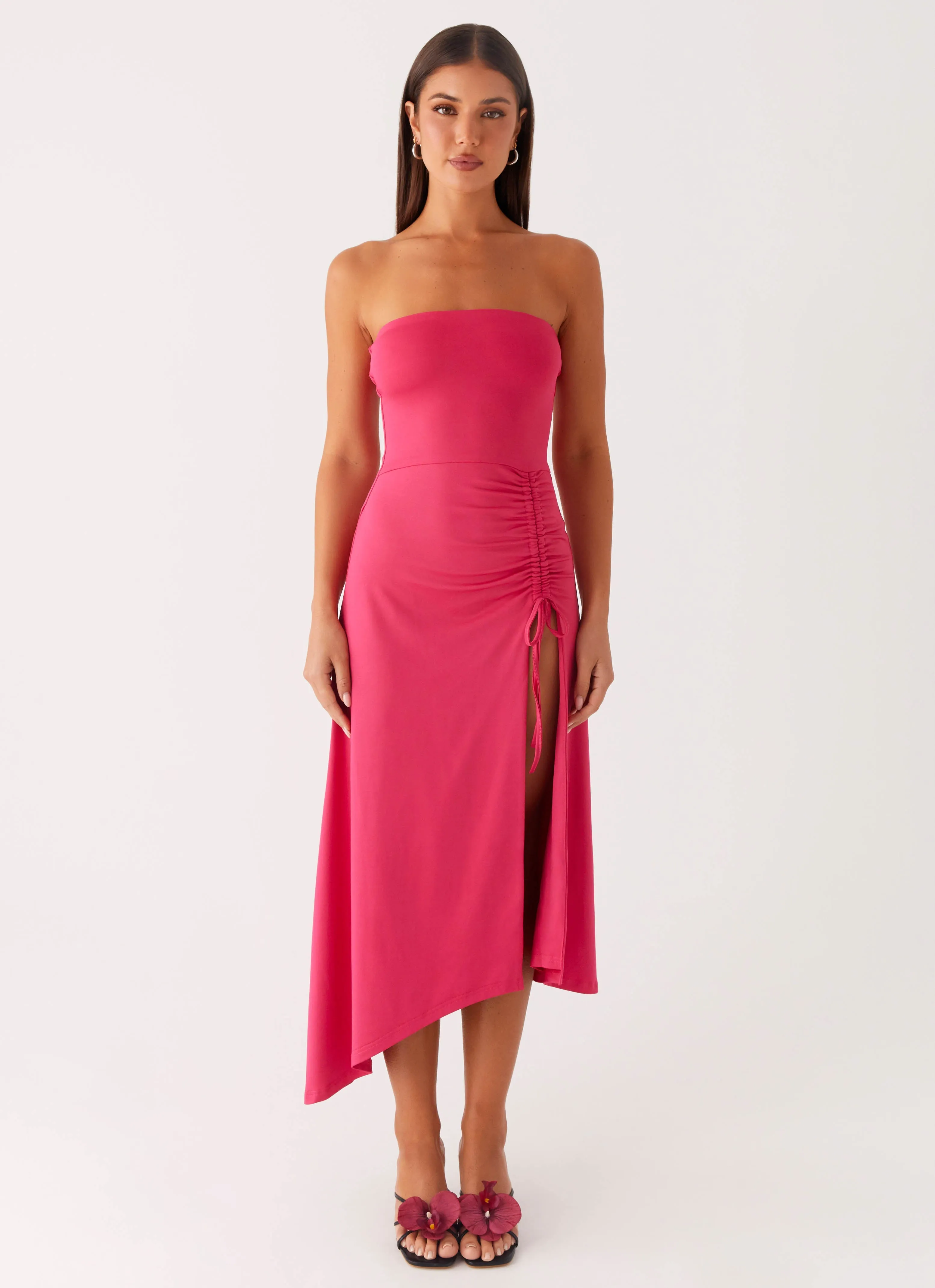 Laoise Midi Dress - Hot Pink Urban Look