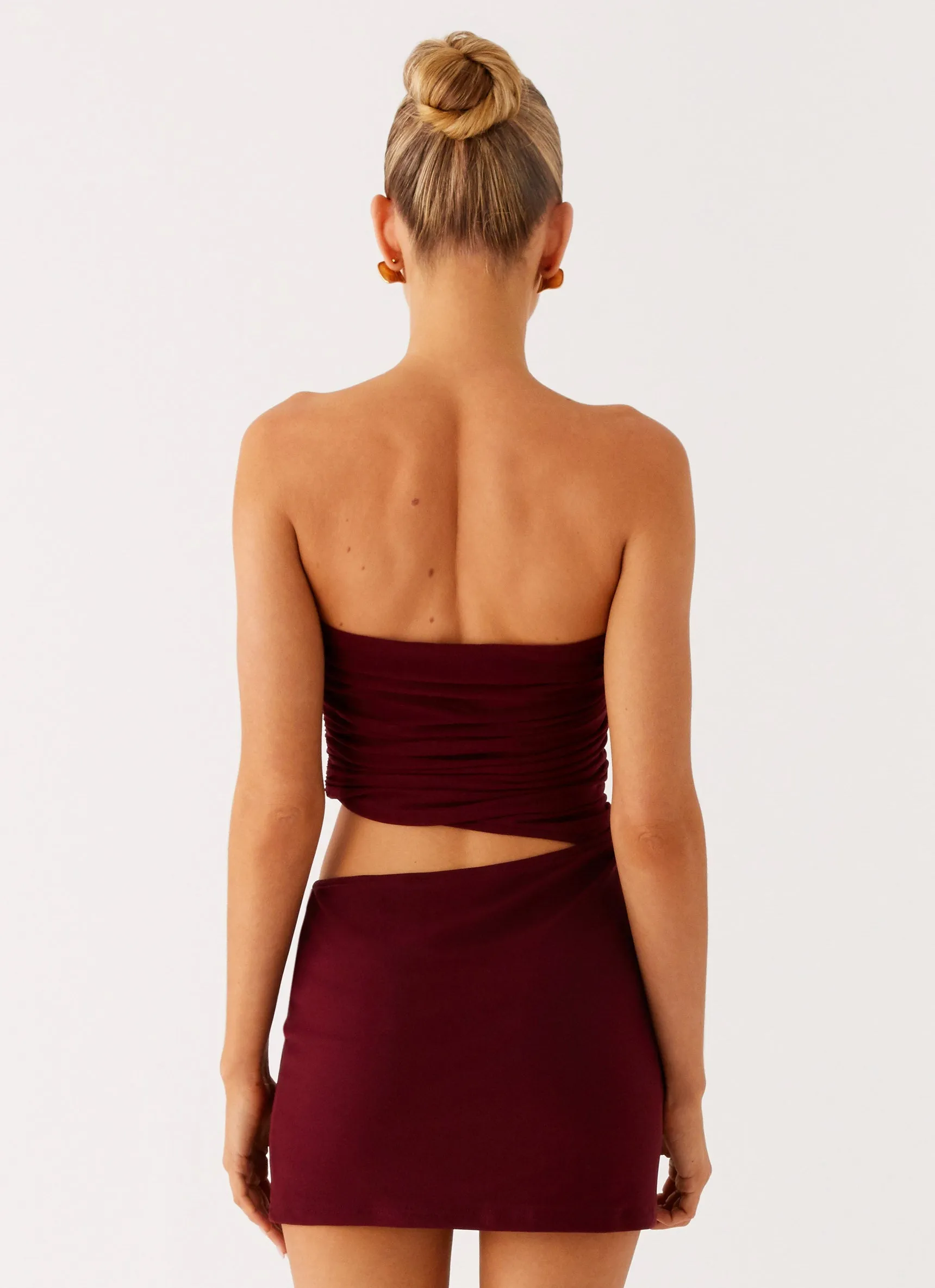 Last Heartbreak Mini Dress - Burgundy Flattering and Effortless Street Style