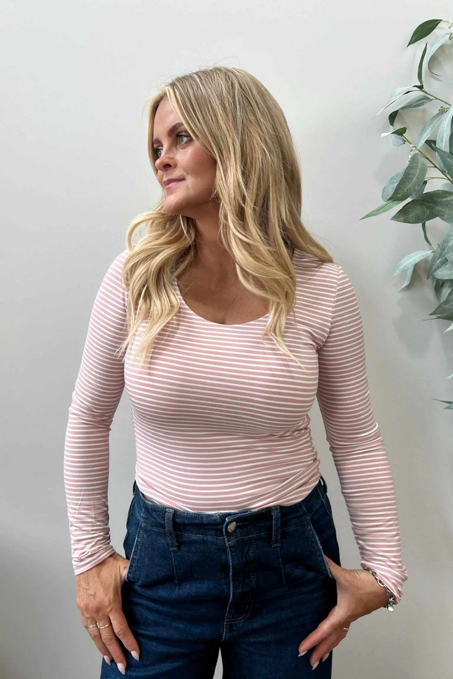 DoubleStitchedHem Chic Look Rules Don??t Apply Long Sleeve Top