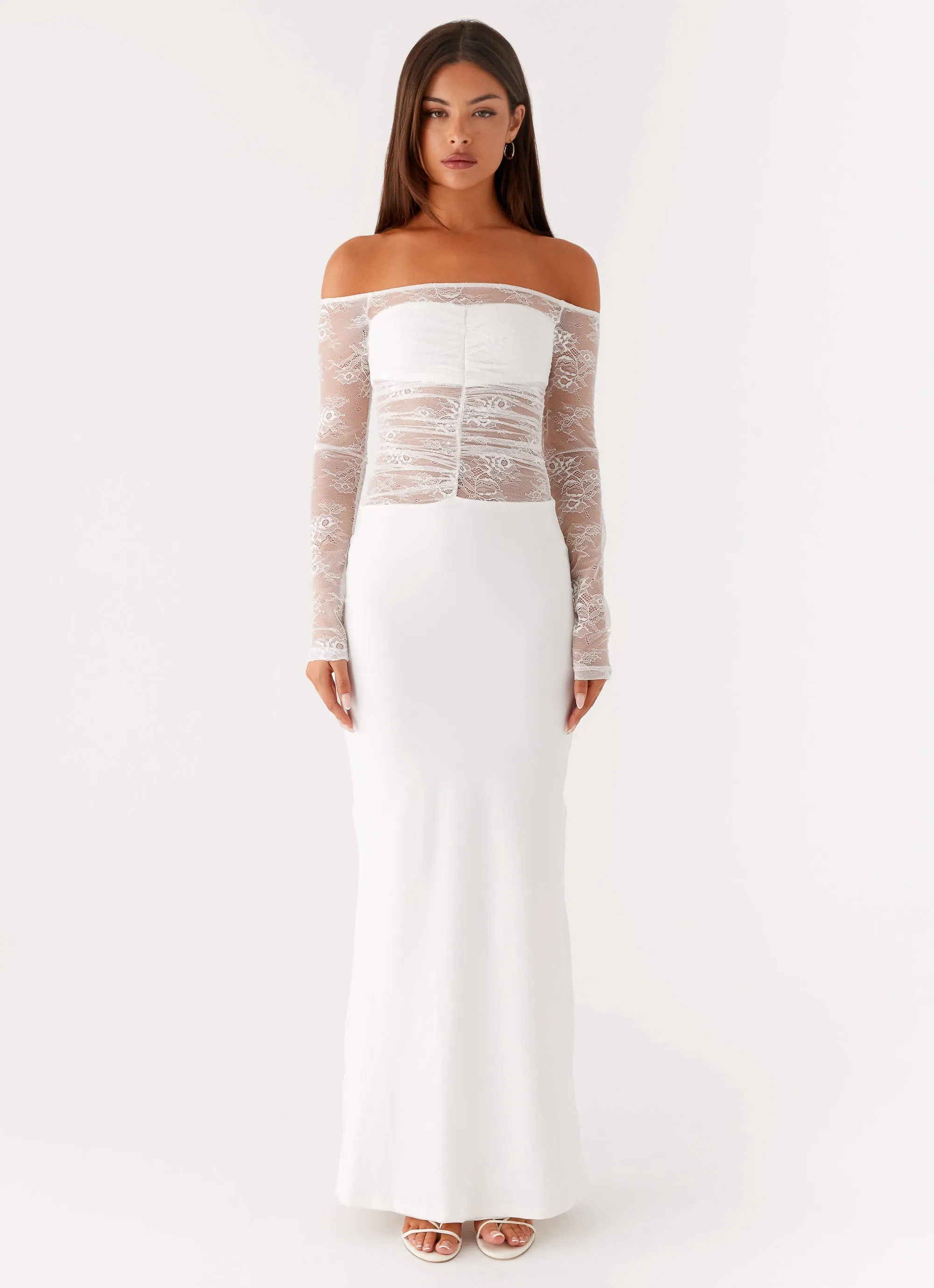 Classic Flow Avi Maxi Dress - White