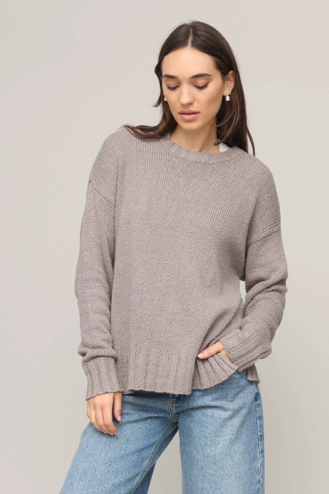 Beck Textured Sweater MultiPocket Design Hidden Button Placket