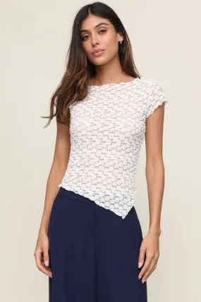 Noise Reducing Fabric Treatment Tate Lace Top