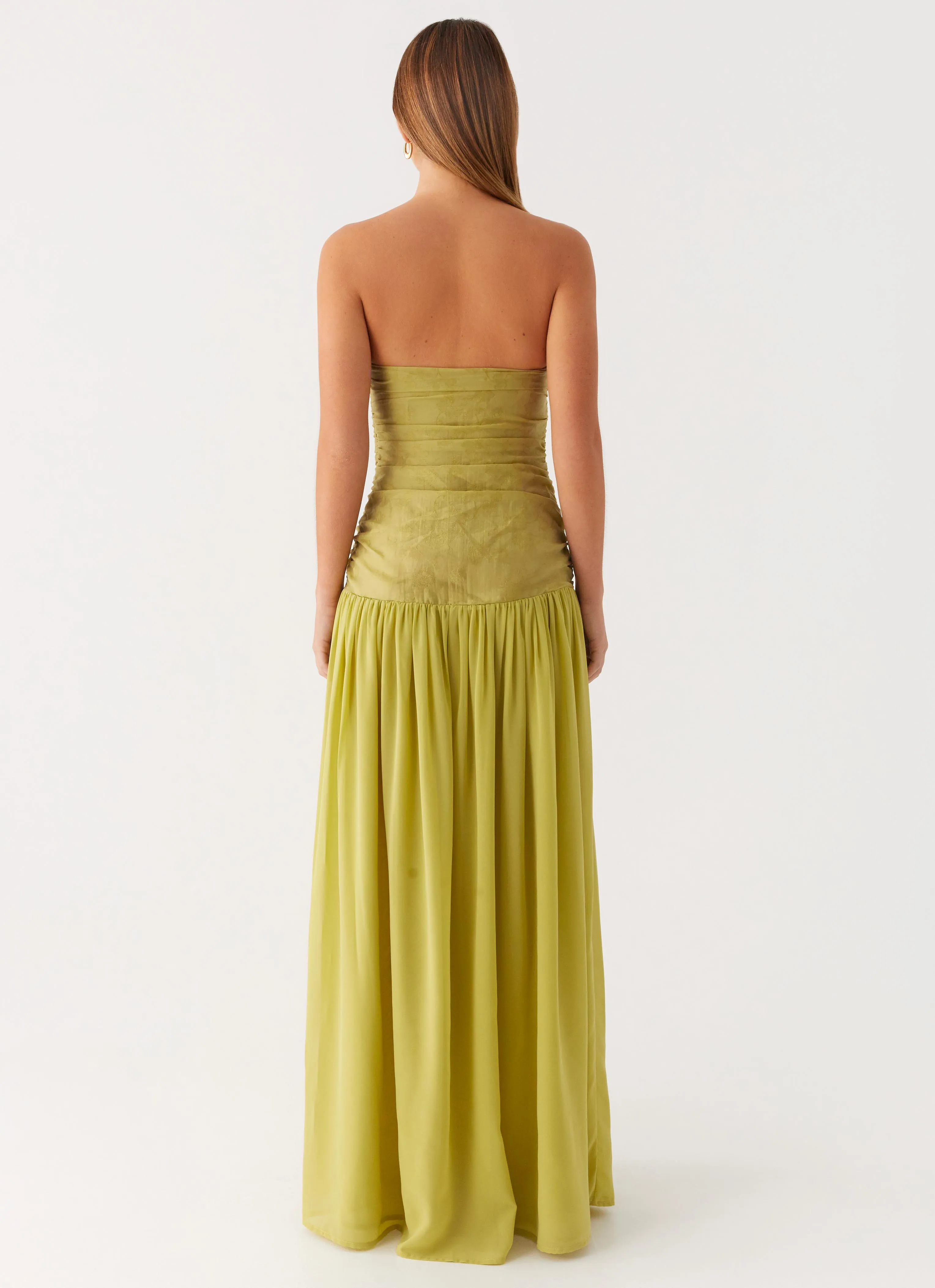 Dreamer Maxi Dress - Lime Zest Chic And Comfortable Layered-Look