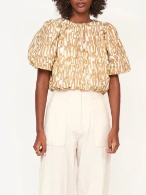 Mirth Andaman Bubble Top in Driftwood BondedEdges Microfiber Material