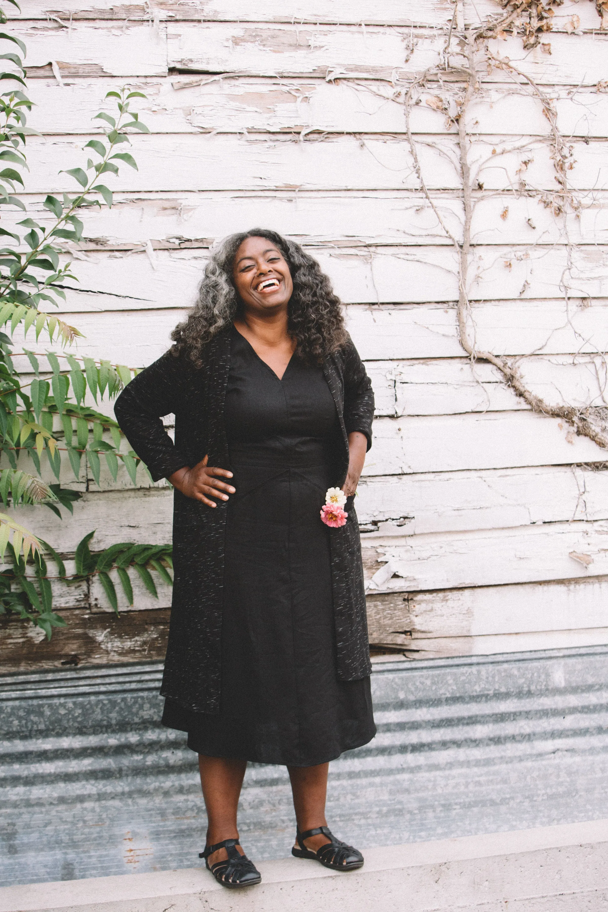 NonIrritatingSeams Hawthorn Cardigan in Heathered Slub Knit