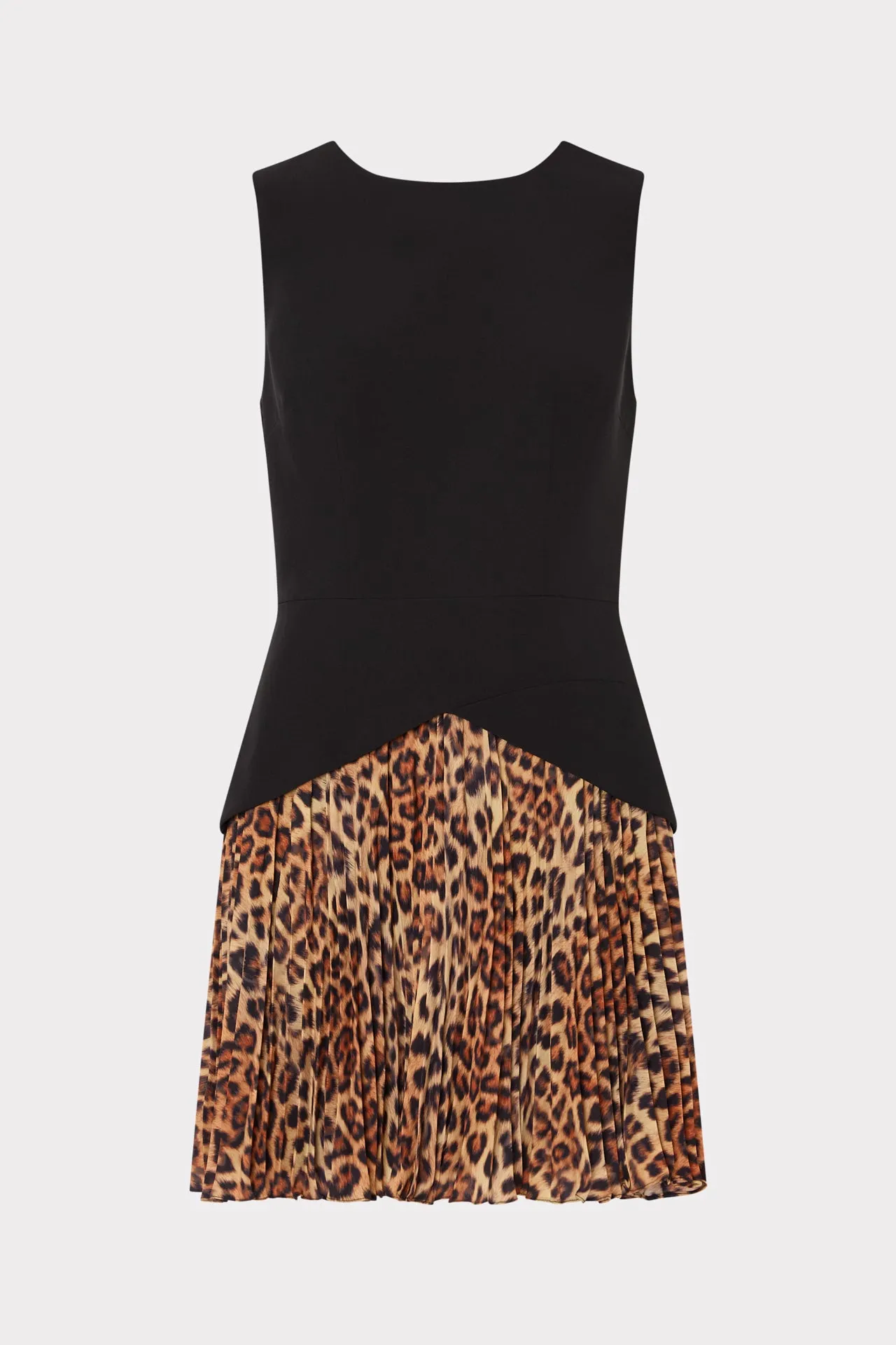 Feminine Touch Delicate Details Haddy Leopard Print Pleated Mini Dress