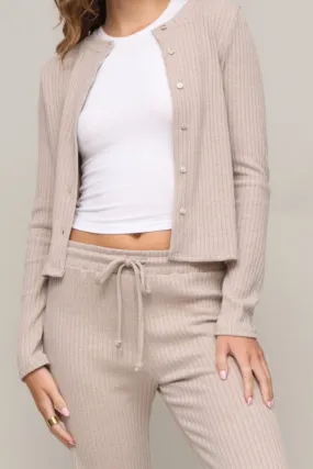 Compression Fit Technology Lazy Day Rib Cardigan