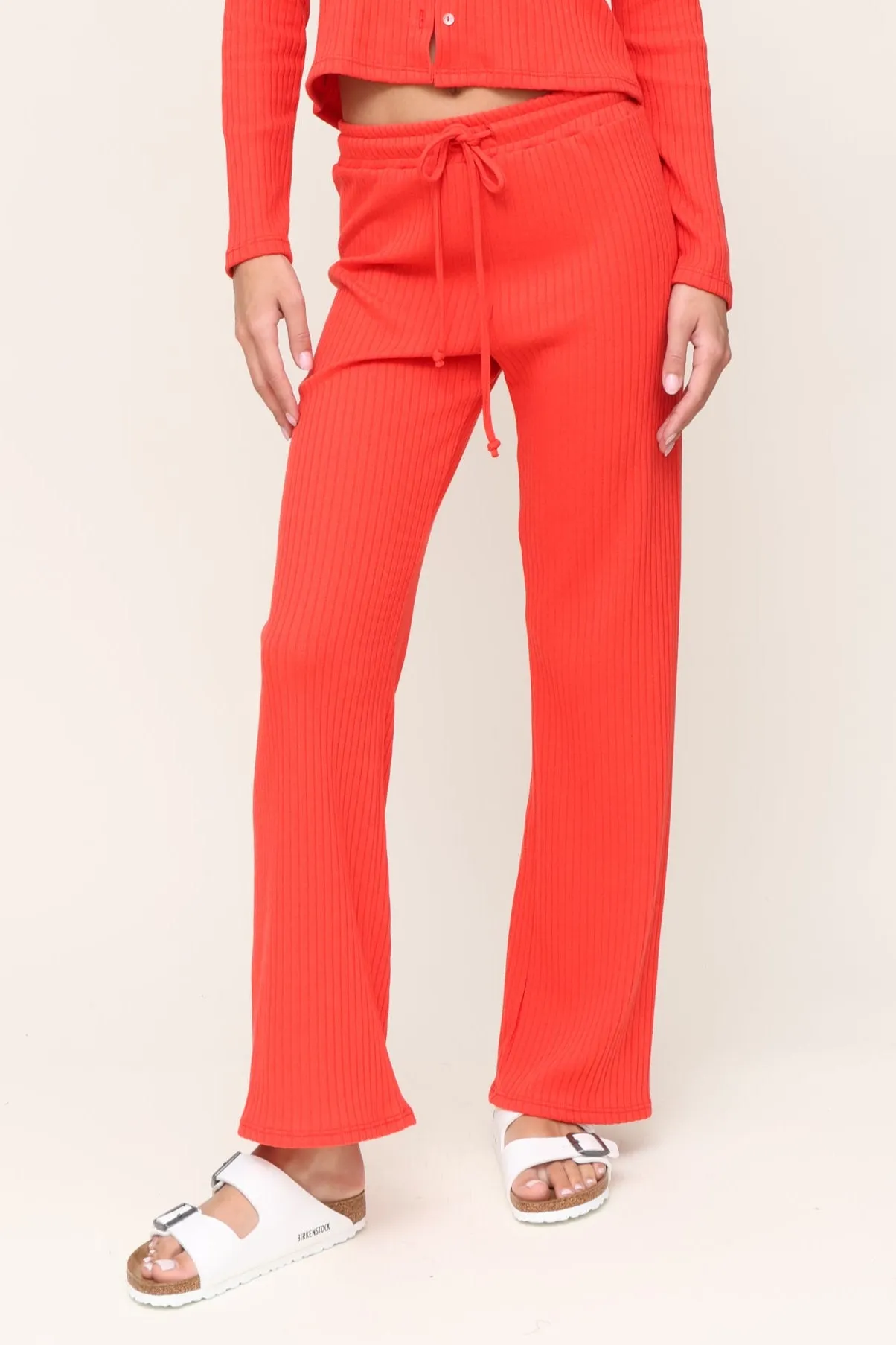 Lazy Day Rib Wide Leg Pant Modular Layering System NonFadeFinish