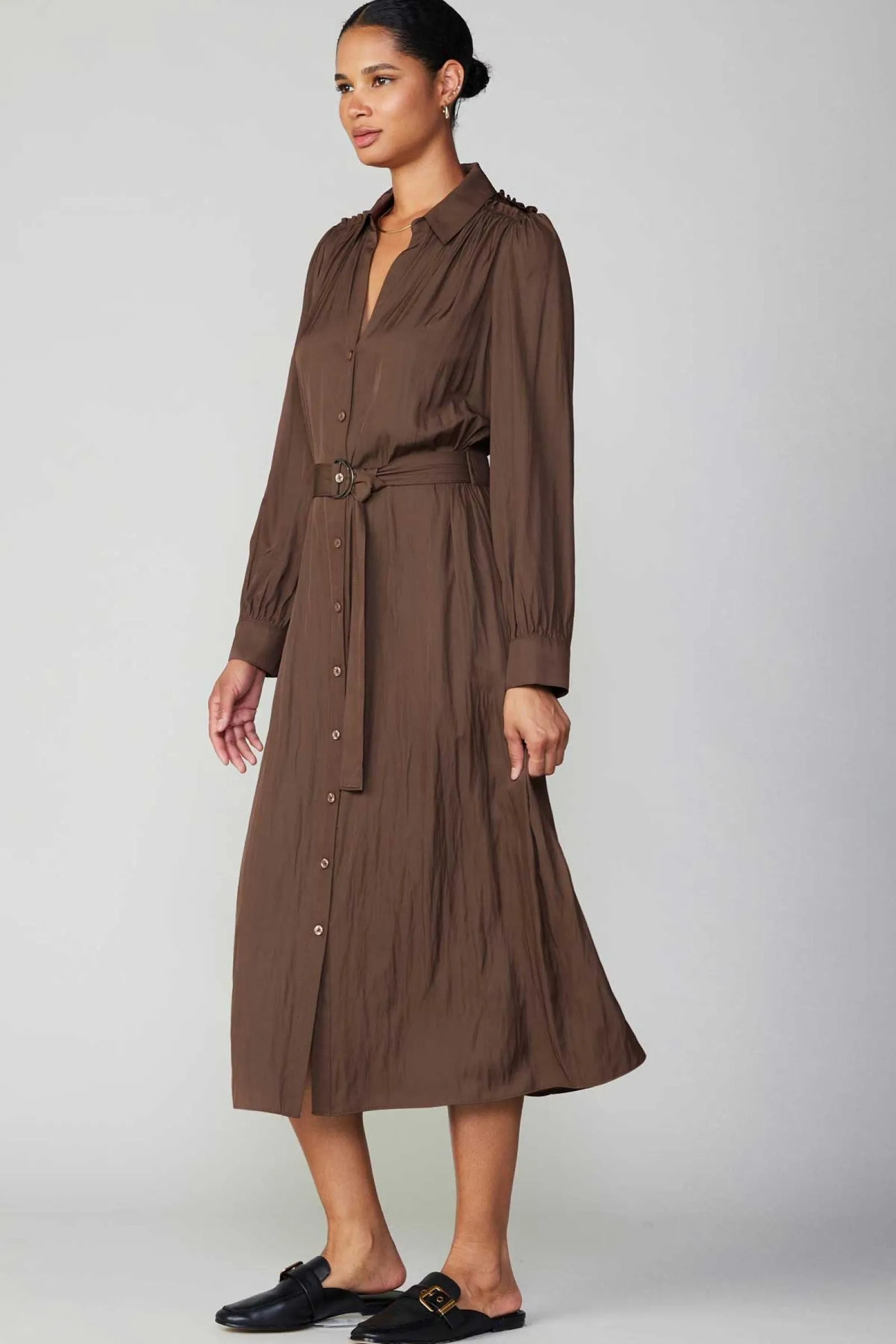 Luxe Comfort Leah Chocolate Dress