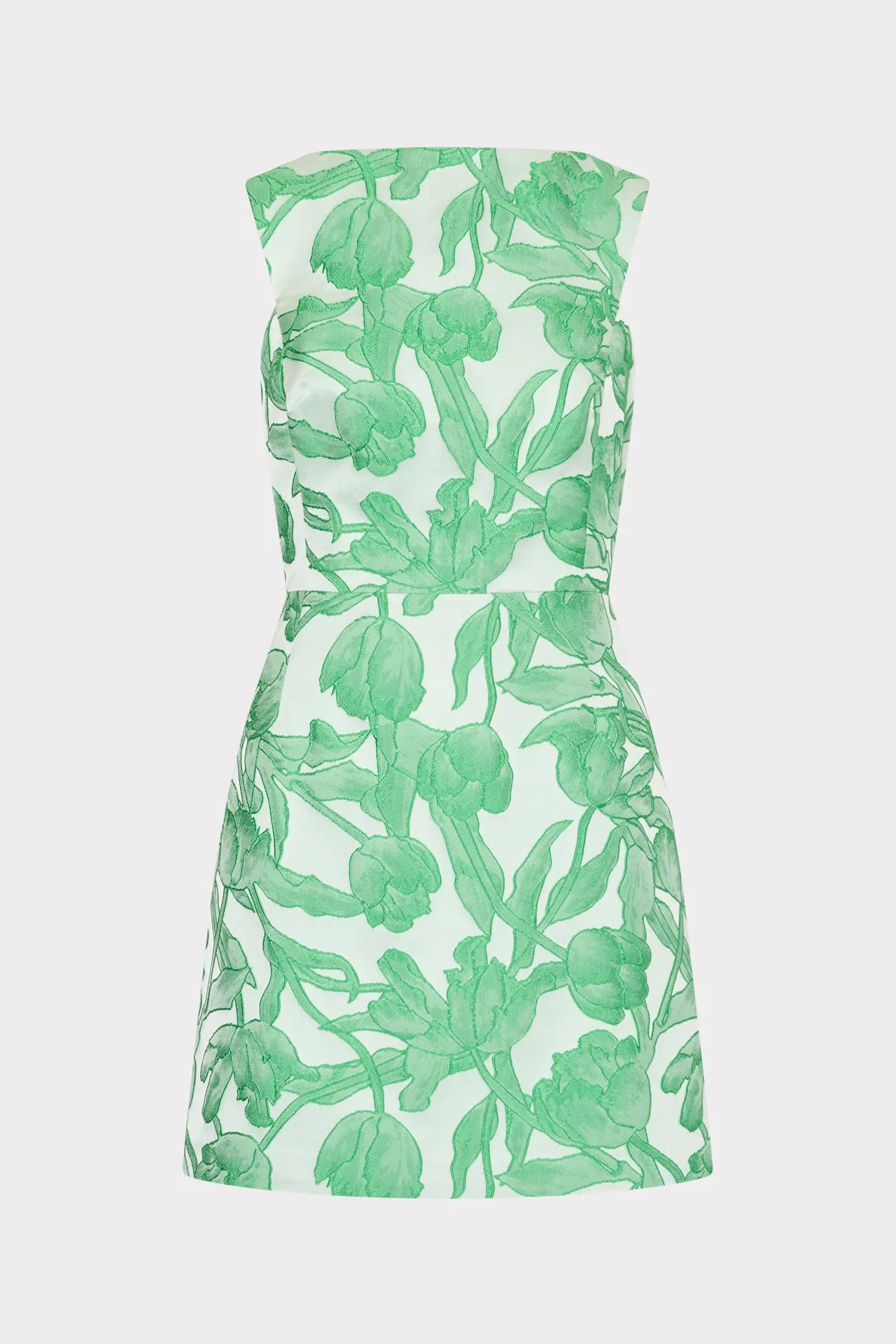 Leilani Tulip Jacquard Mini Dress Floating Shape Stylish Fit