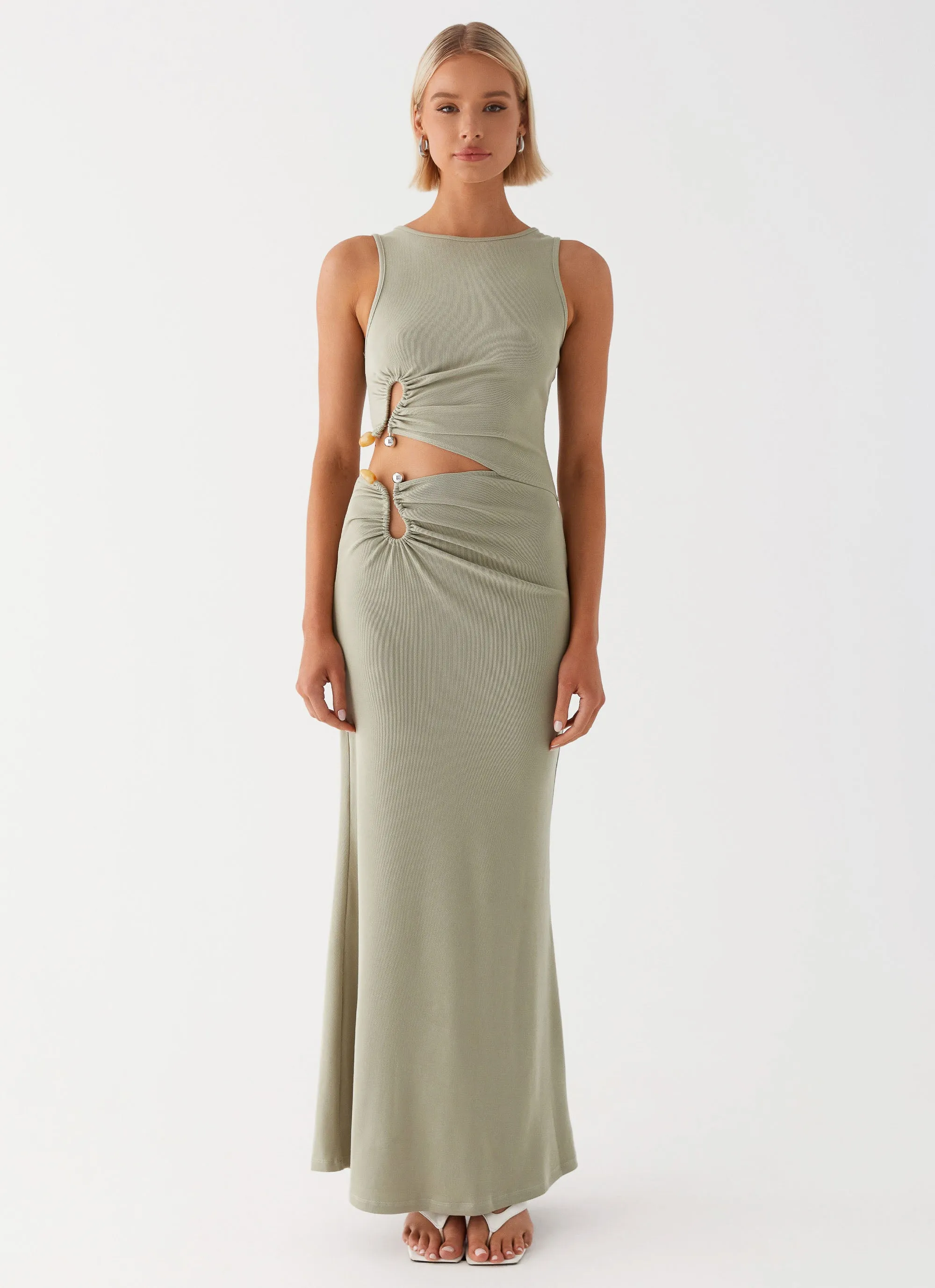 Snag-Resistant Lennox Maxi Dress - Sage