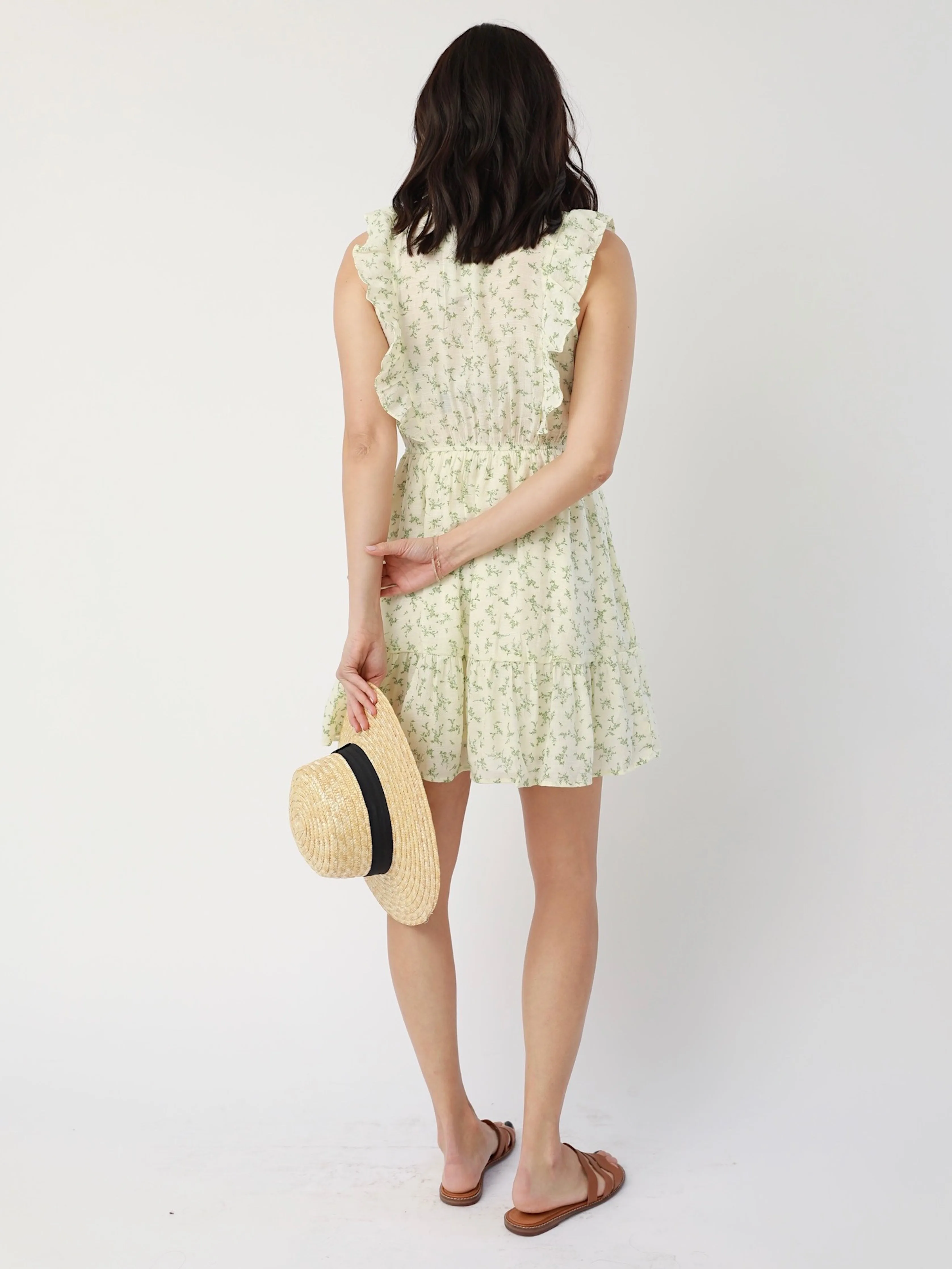 Knit Cool Lex Floral Dress in Ivy