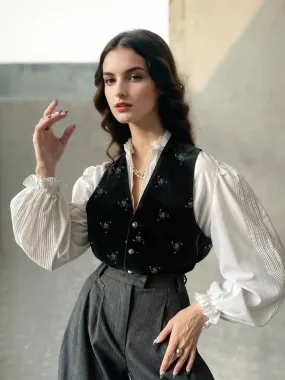 Moisture wicking Liana V-Neck Pattern Vest