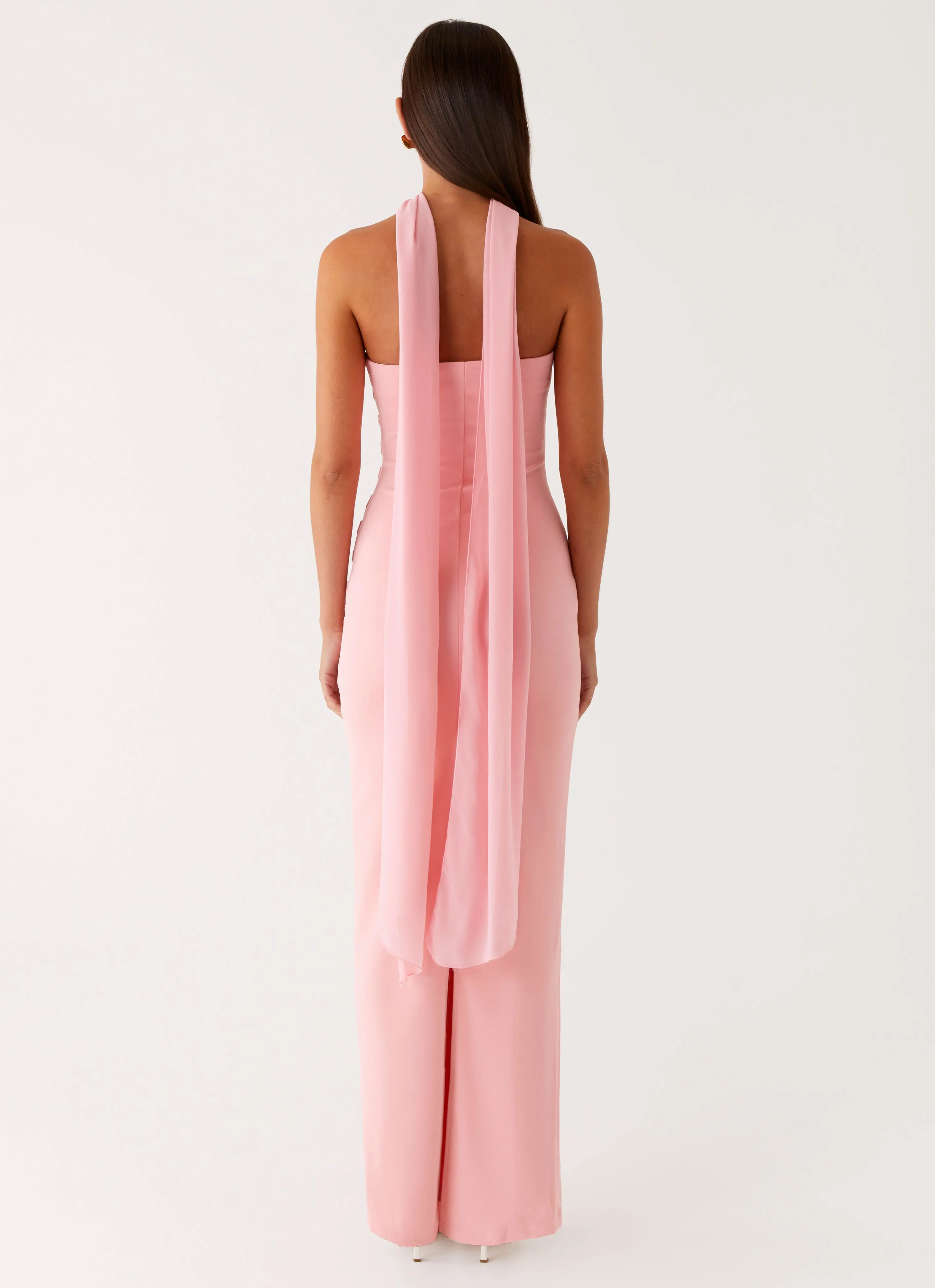 Libra Maxi Dress - Pink Sleek and Simple