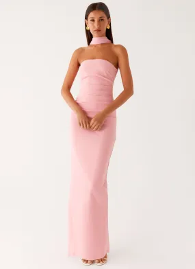 Light Wrap Libra Maxi Dress - Pink