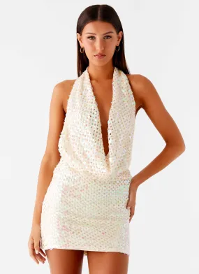 You Make Me Feel Mini Dress - Ivory Fit for All Seasons