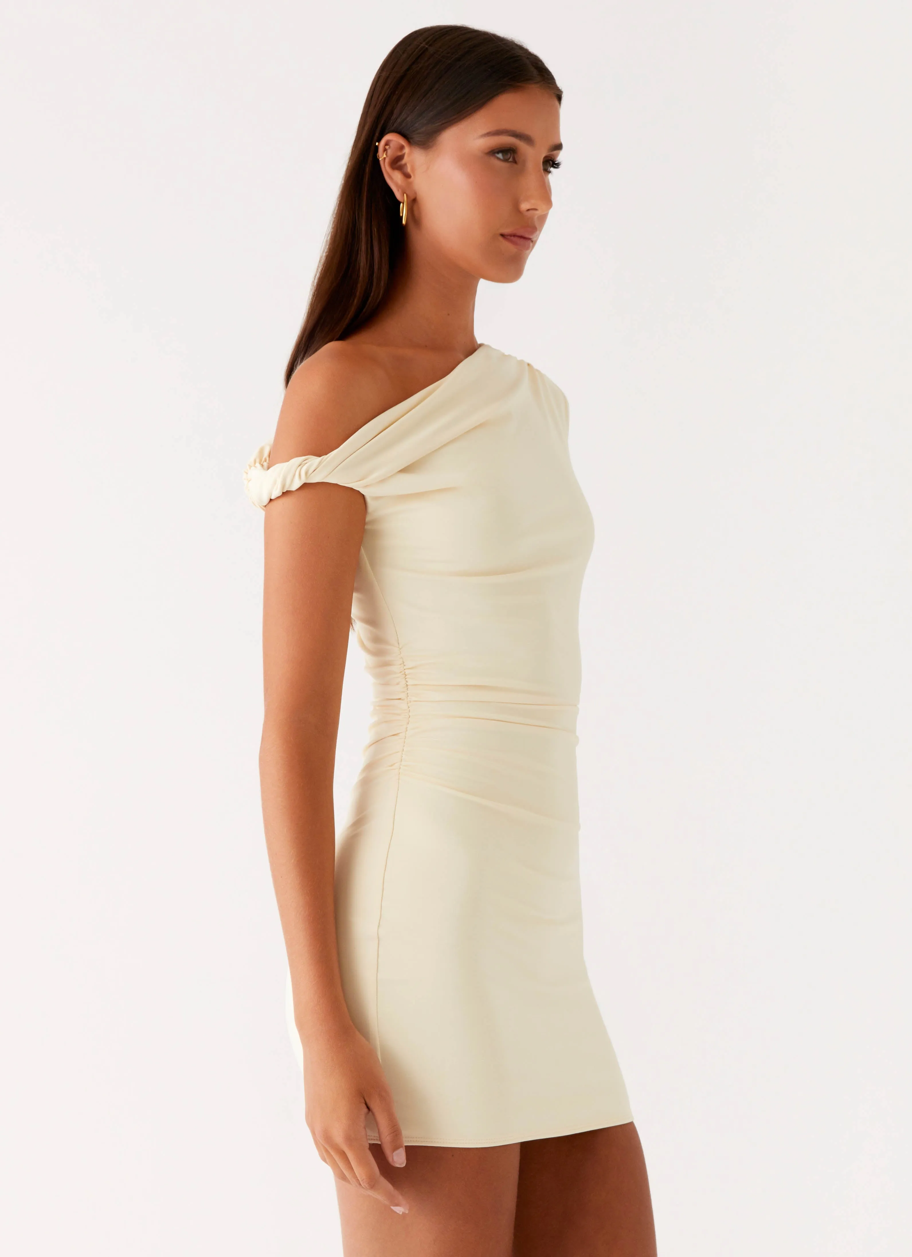 Byron Mini Dress - Sunny Yellow Lifestyle Look Wrinkle Resistant Finish