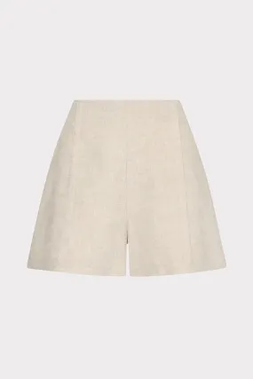 Eco friendly materials Beach essential Linen Pleated Shorts