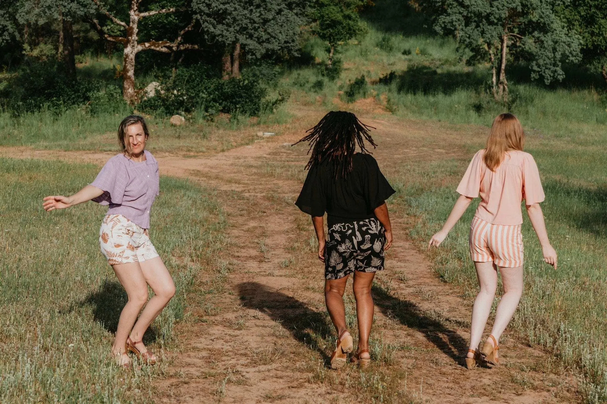 Flutter Top in Pink Blush Challis ButterySoftTextile FlexibleMobility