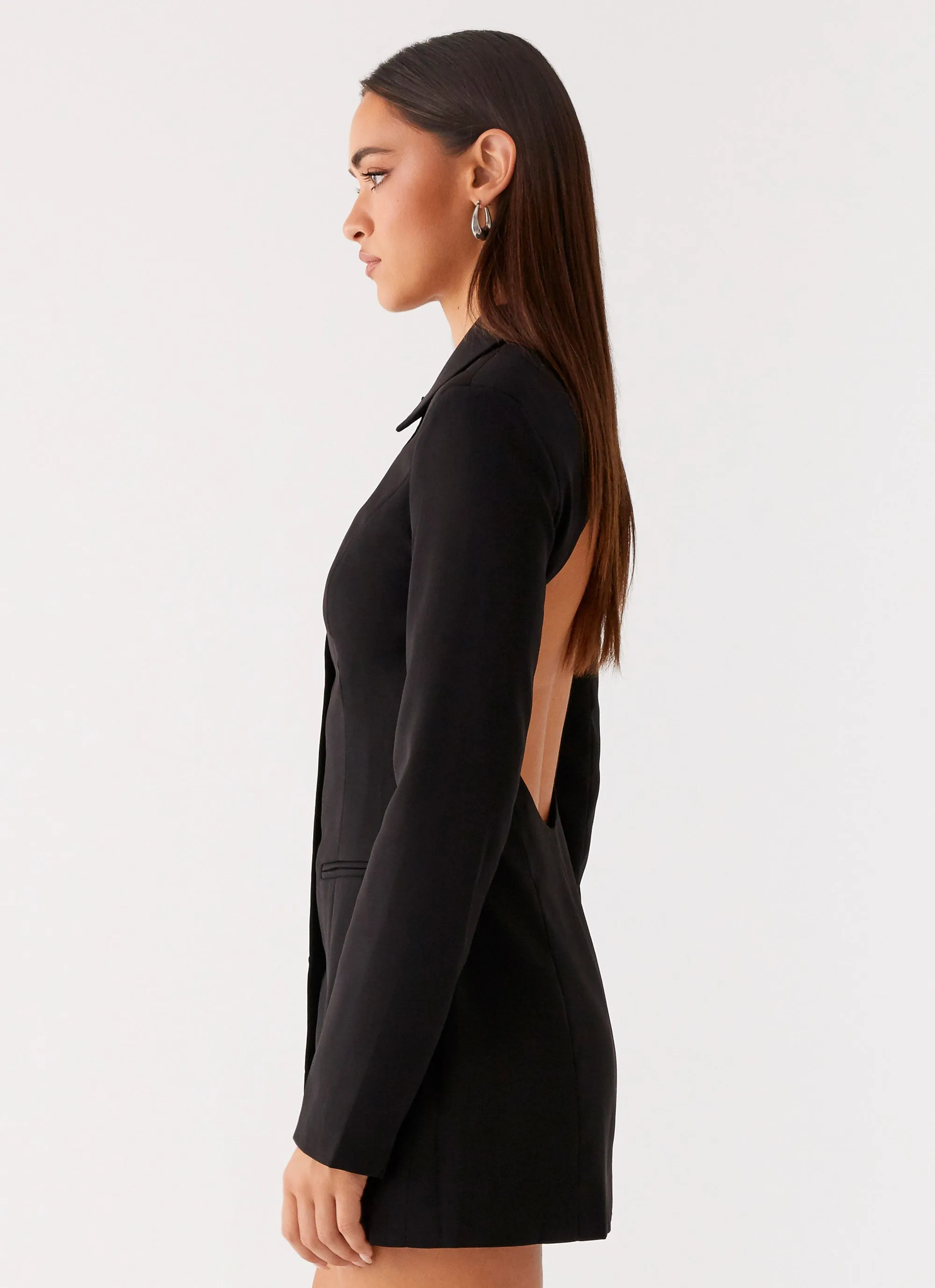 Memphis Blazer Mini Dress - Black Local Artisan