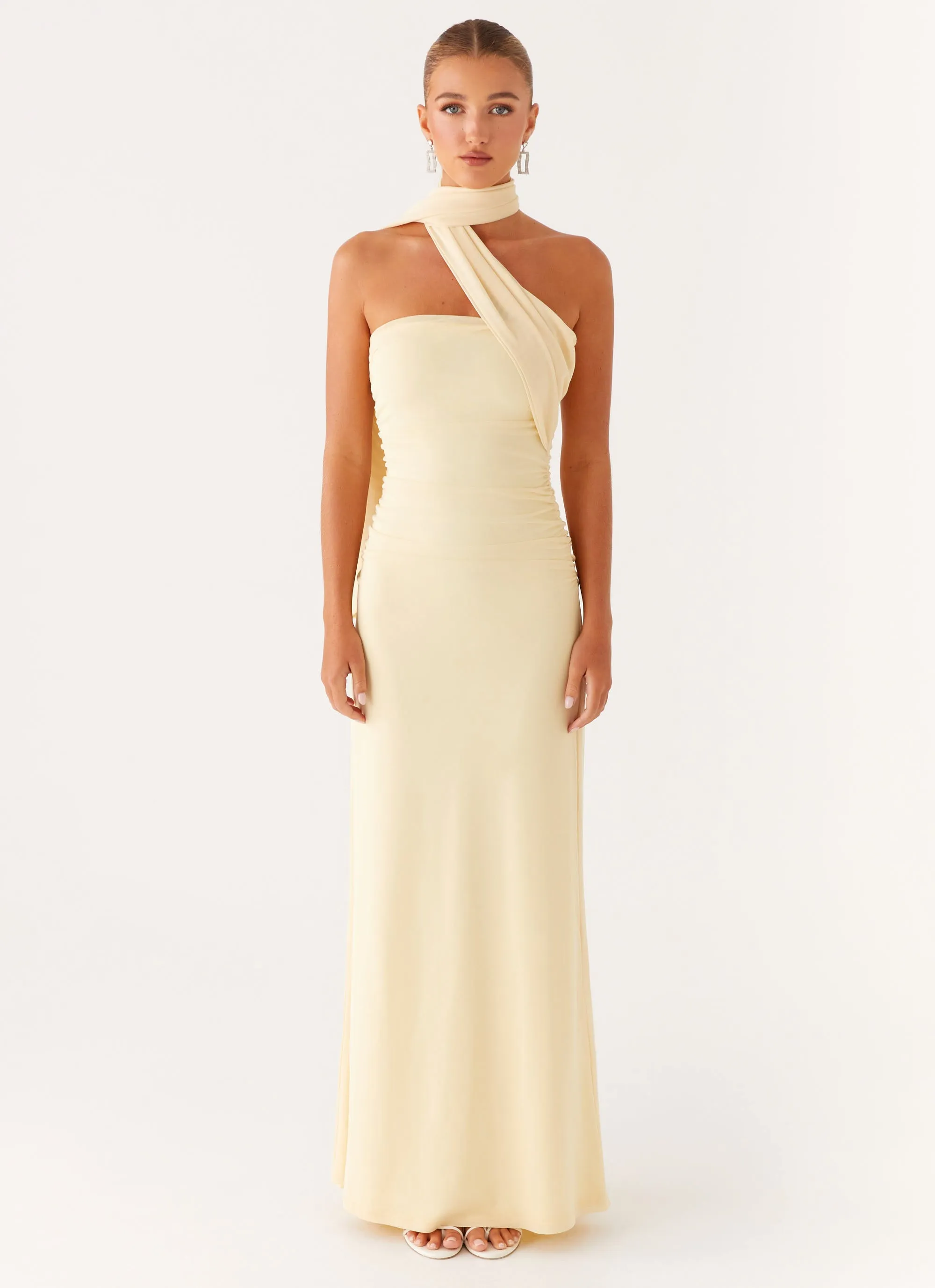 Bride Friend Slim Form Songbird Maxi Dress - Yellow