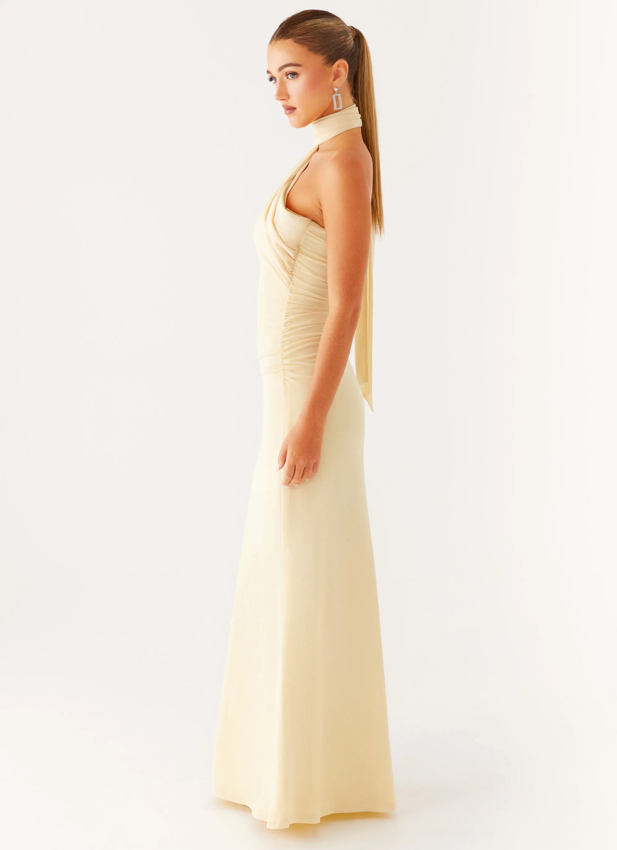 Songbird Maxi Dress - Yellow Midnight Mood