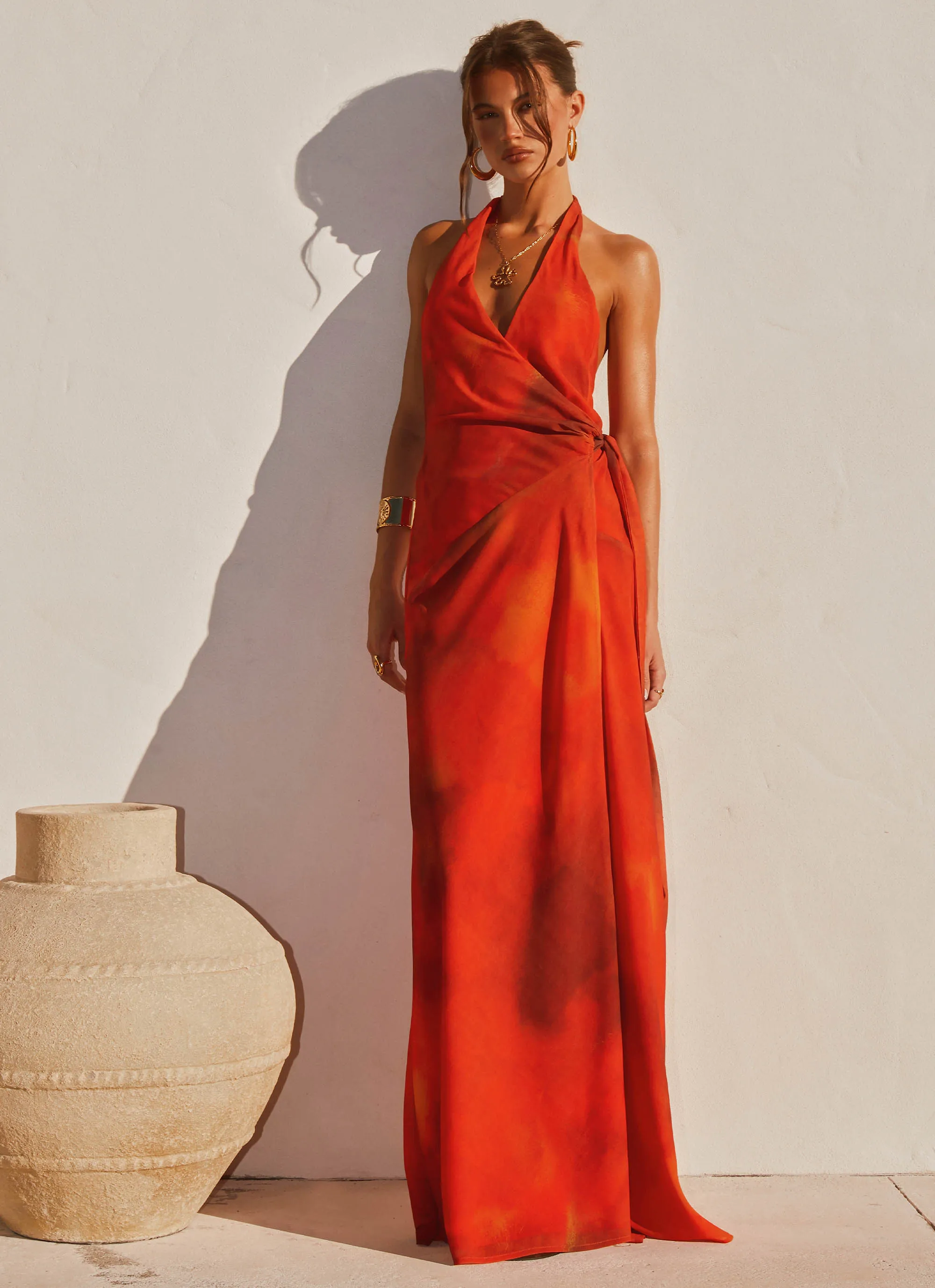Art Spirit Night wear So Chic Maxi Dress - Scarlet Blur