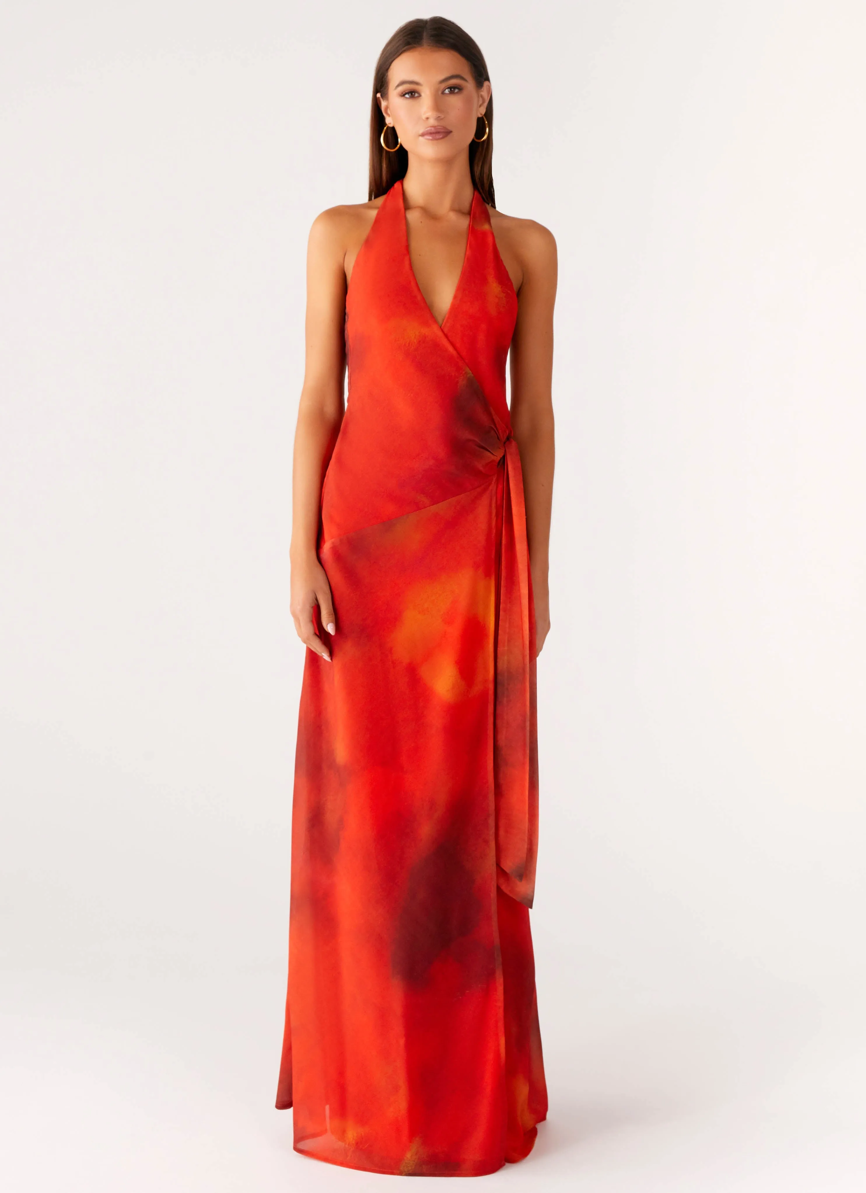Chill Comfort So Chic Maxi Dress - Scarlet Blur