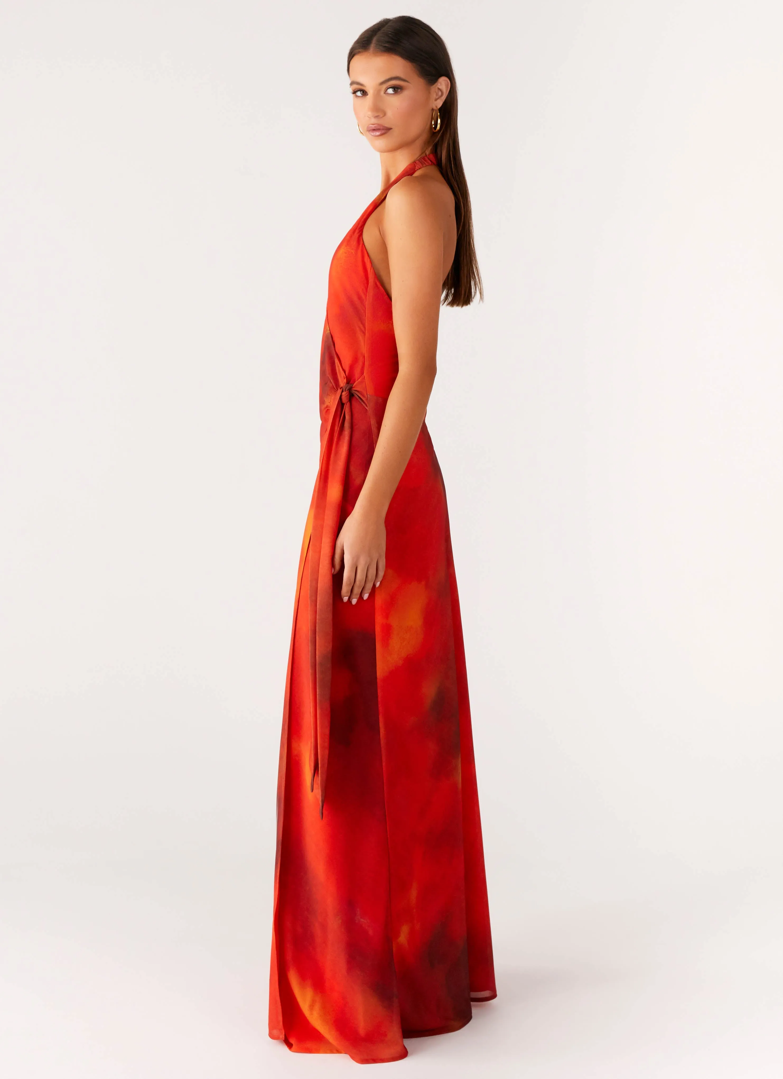 Timeless Fit Work Comfort So Chic Maxi Dress - Scarlet Blur