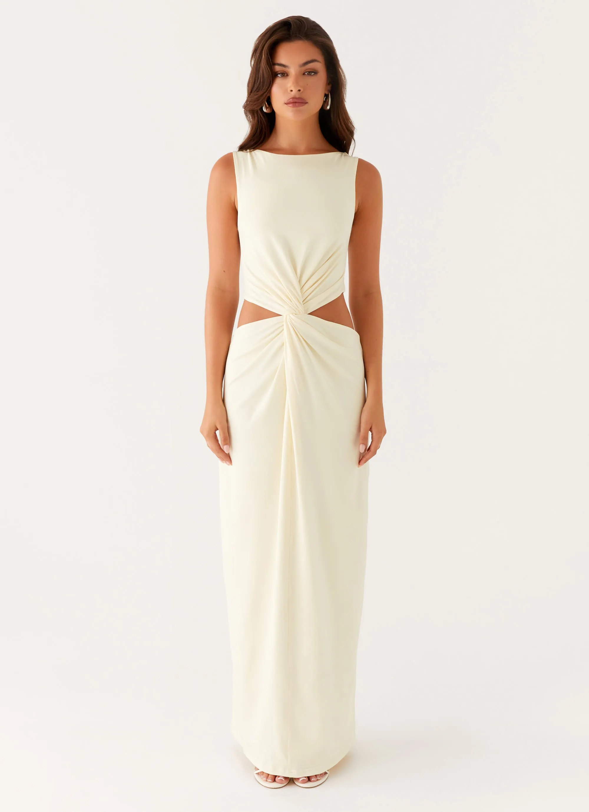 Minimal Harmony Charming Design Lilabelle Twist Maxi Dress - Yellow