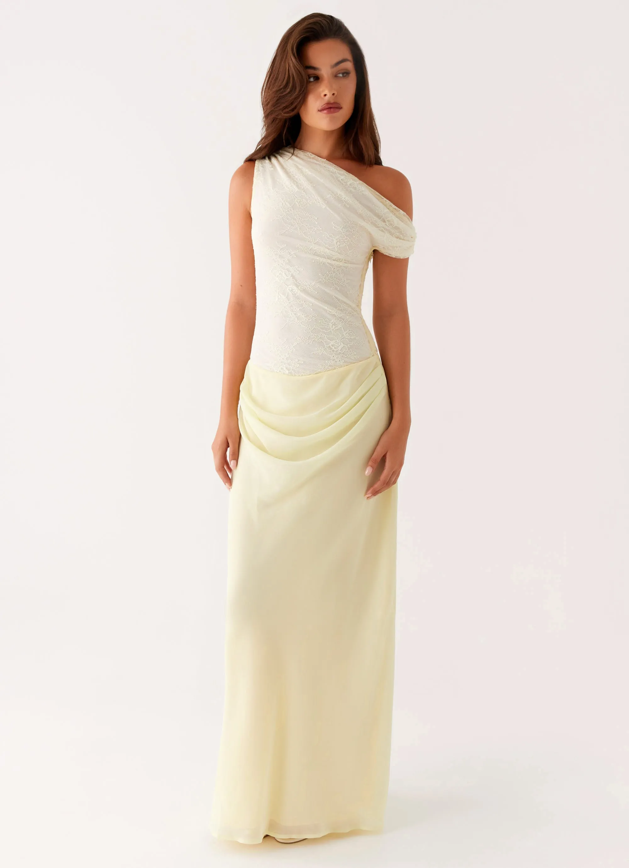 Sleek Design Lili Maxi Dress - Yellow