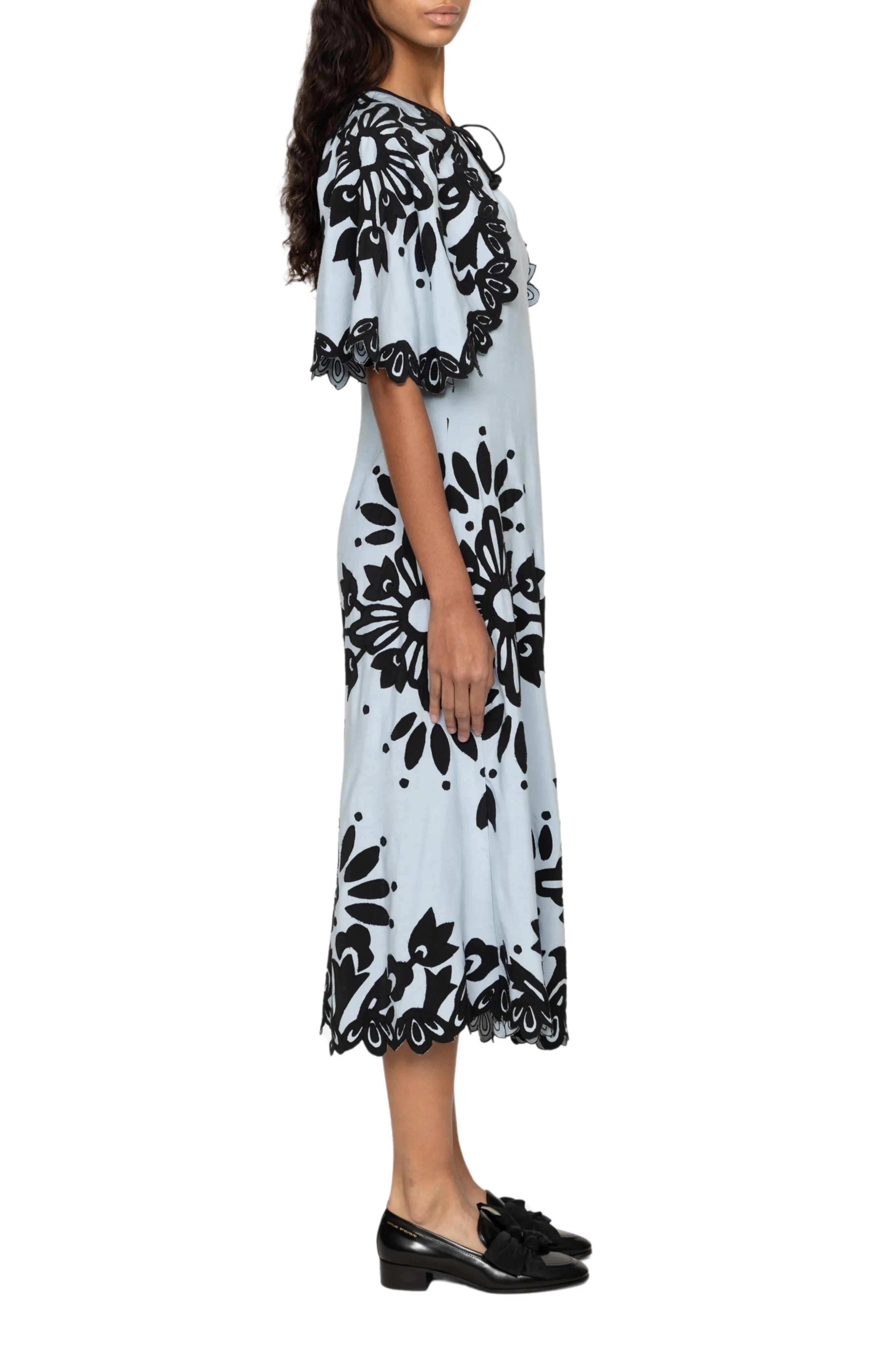 Liliana Applique Maxi Sleeveless Dress Casual Layering