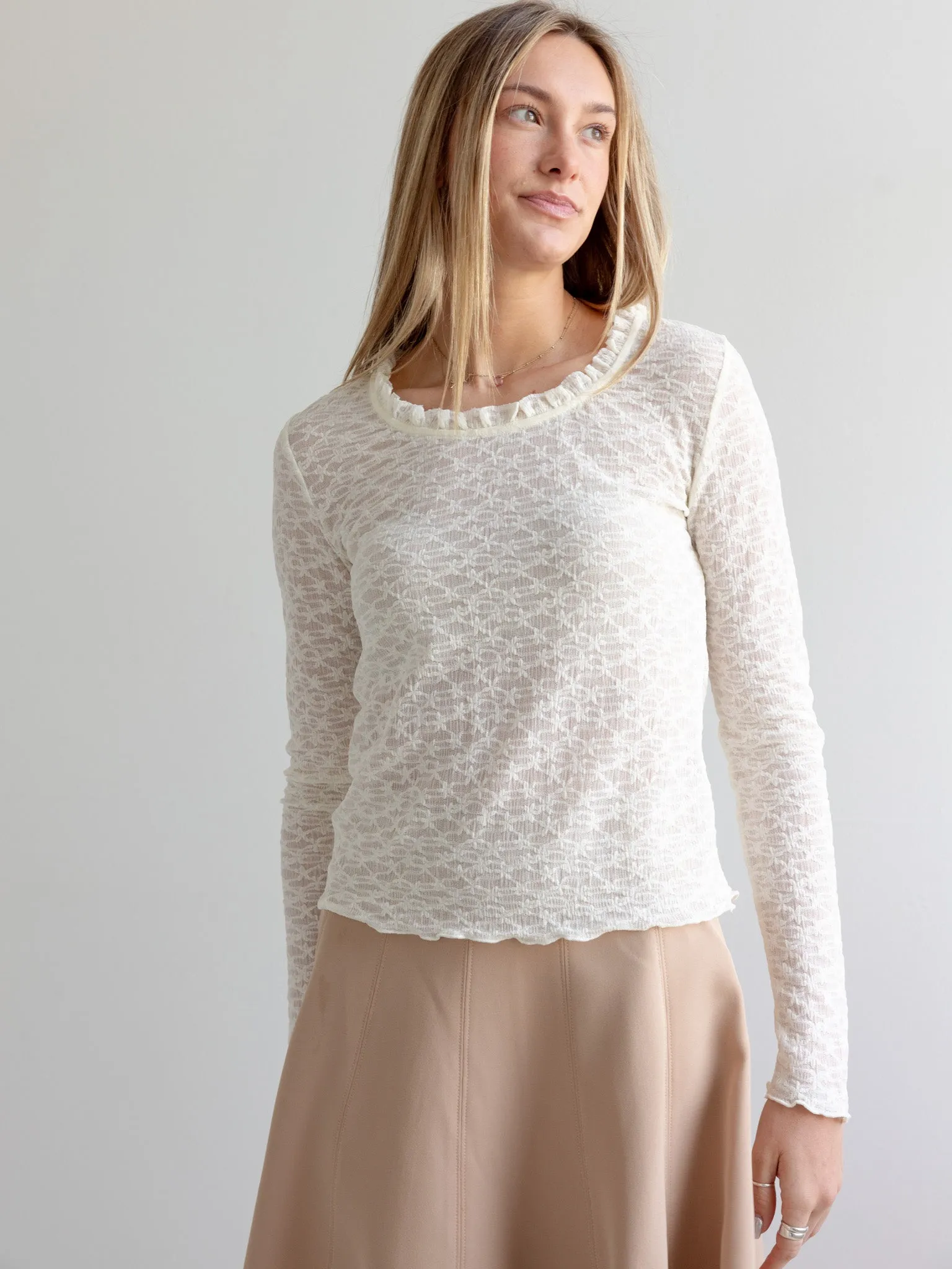 Lillian Lace Top OdorResistantFinish