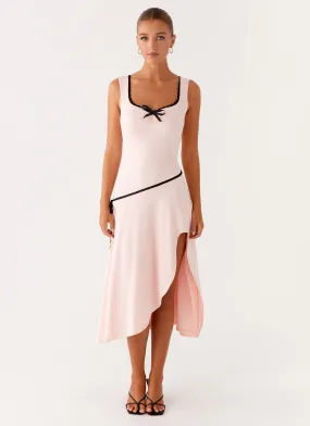 Darlene Midi Dress - Pink Vacation Vibes