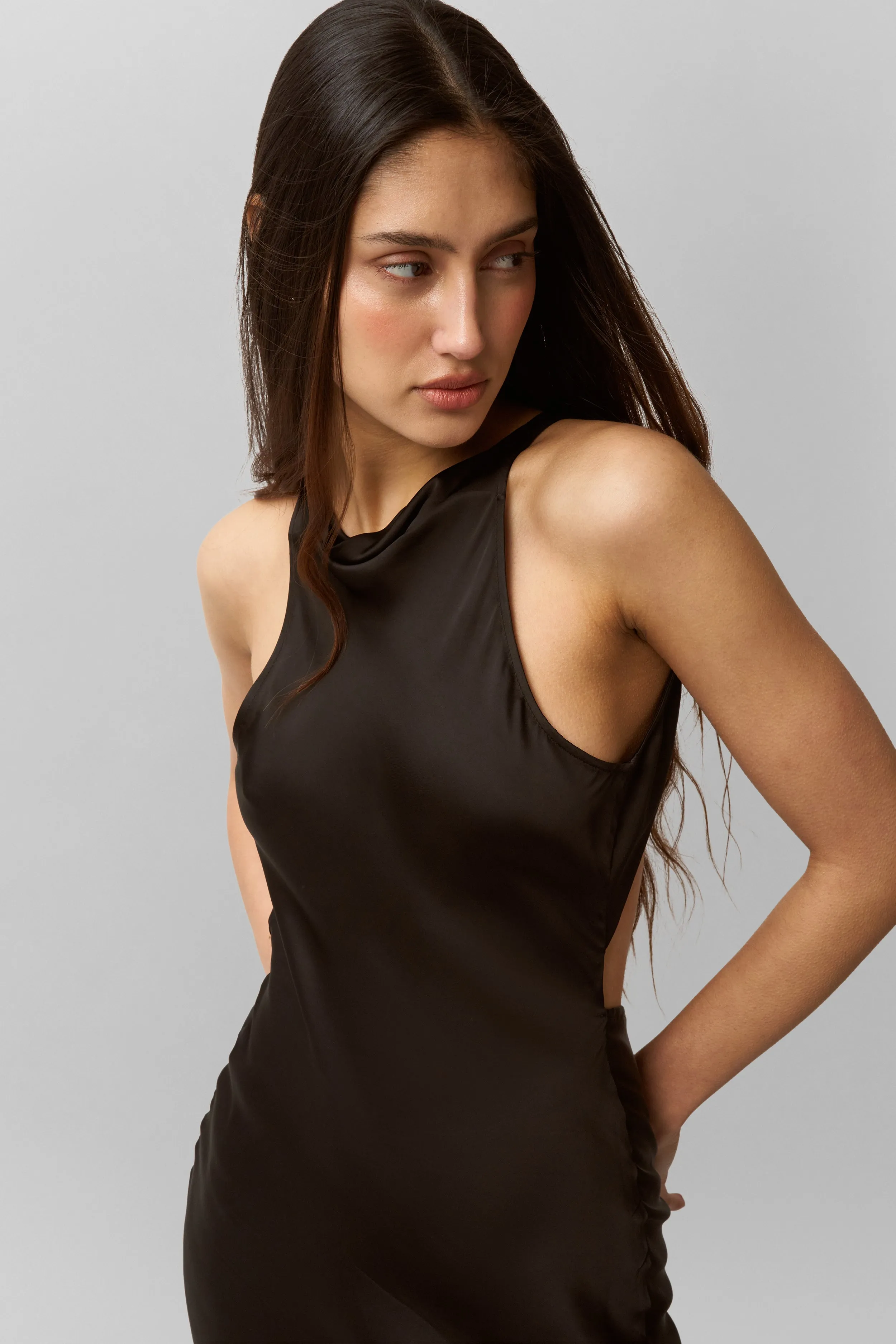 Lina Midi Dress Minimal Tone Morning Wear