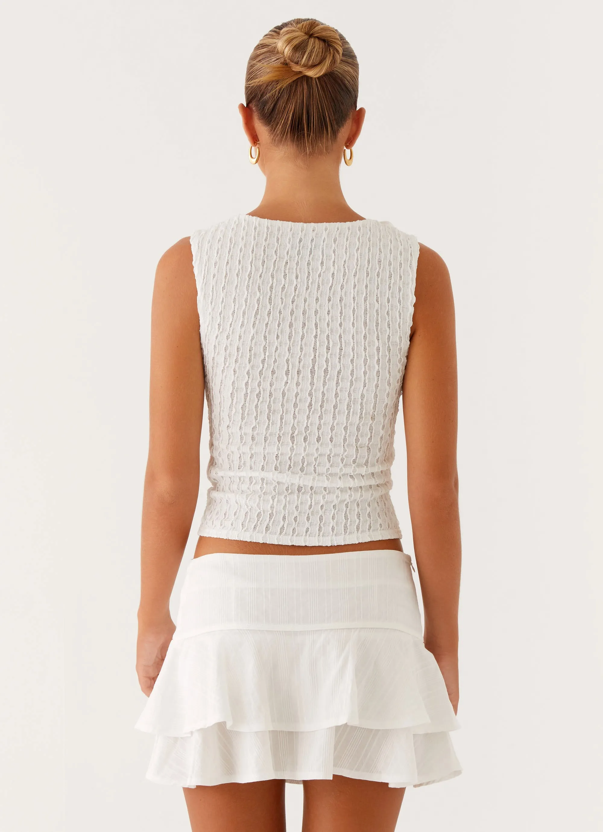 Relaxed Mood Relaxed Look Lisbon Mini Skirt - White