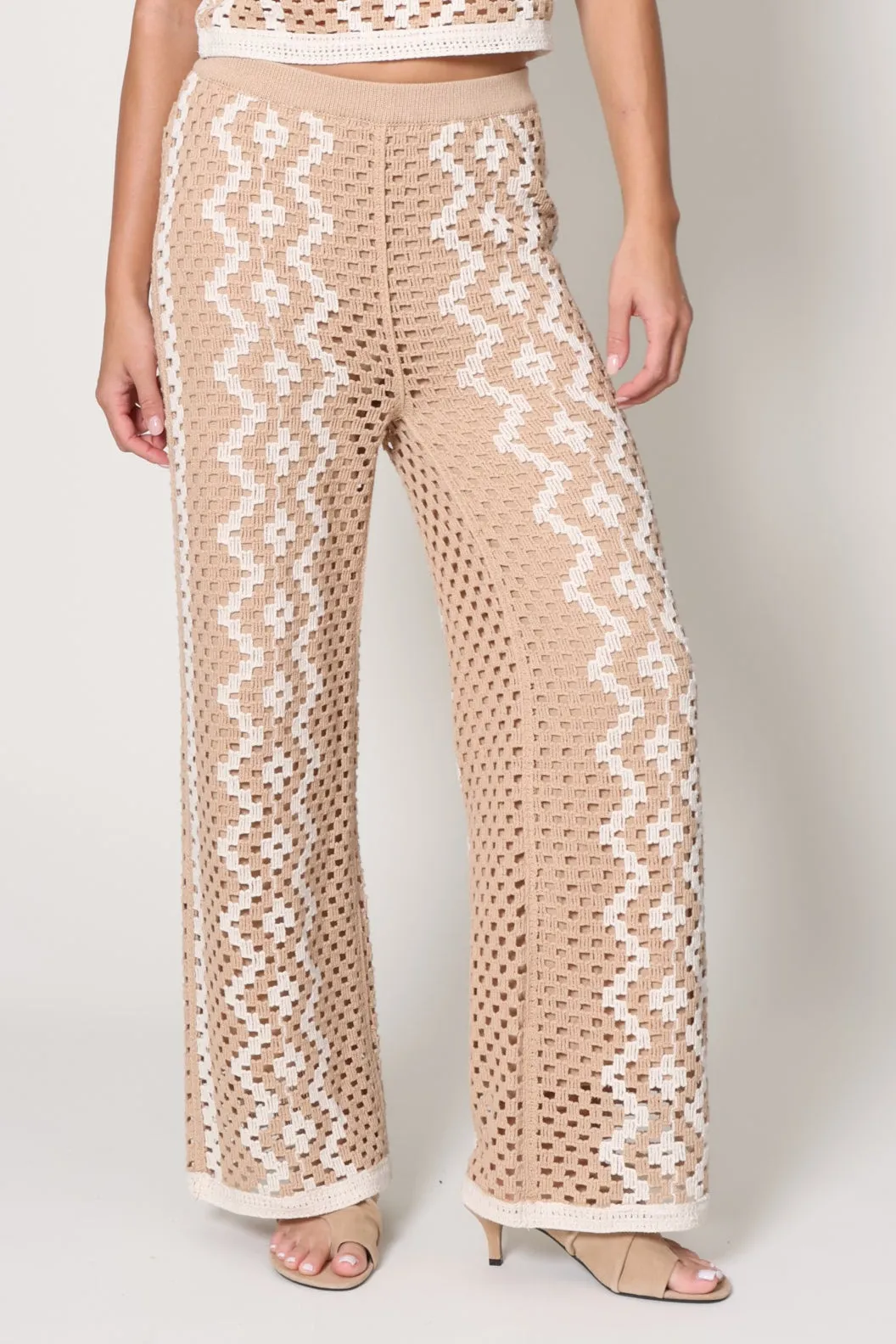 Adjustable Waist Loma Crochet Pant