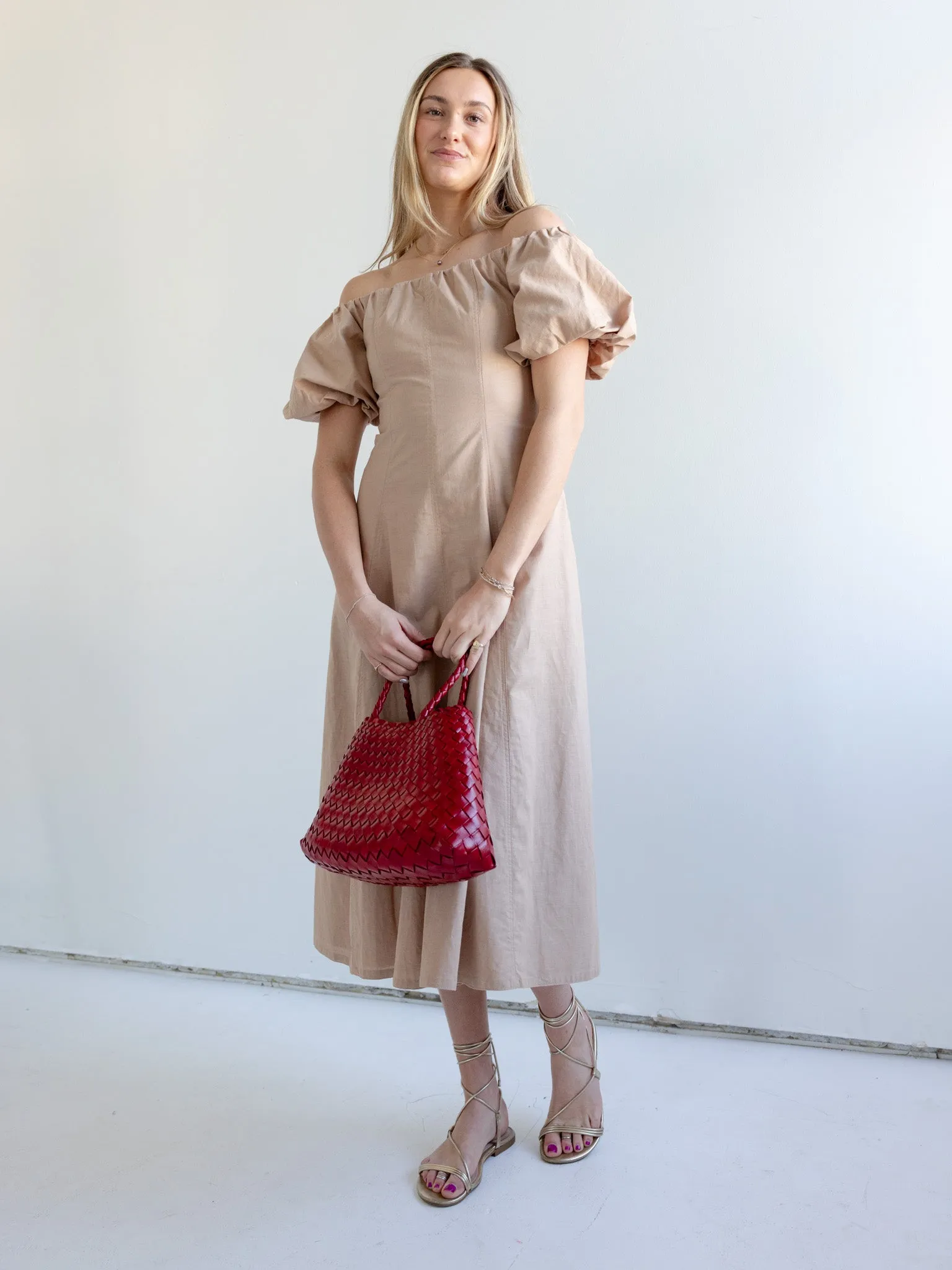 Agnes Midi Dress Comfortable Silhouette