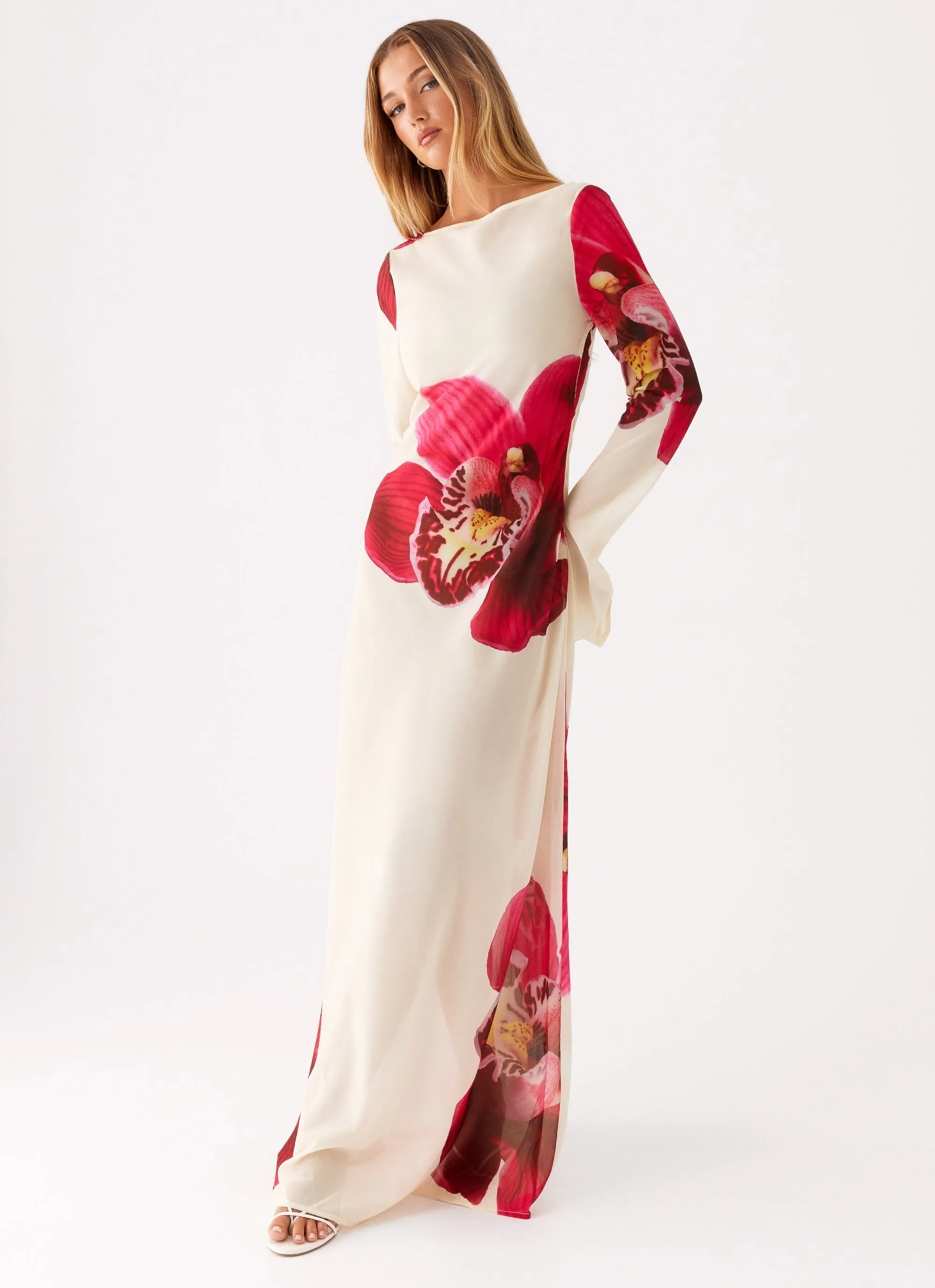 Festive Wear Lorde Maxi Dress - Orchid Yellow