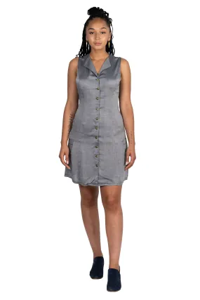 Loretta Dress in Rayon Chambray Evening Event