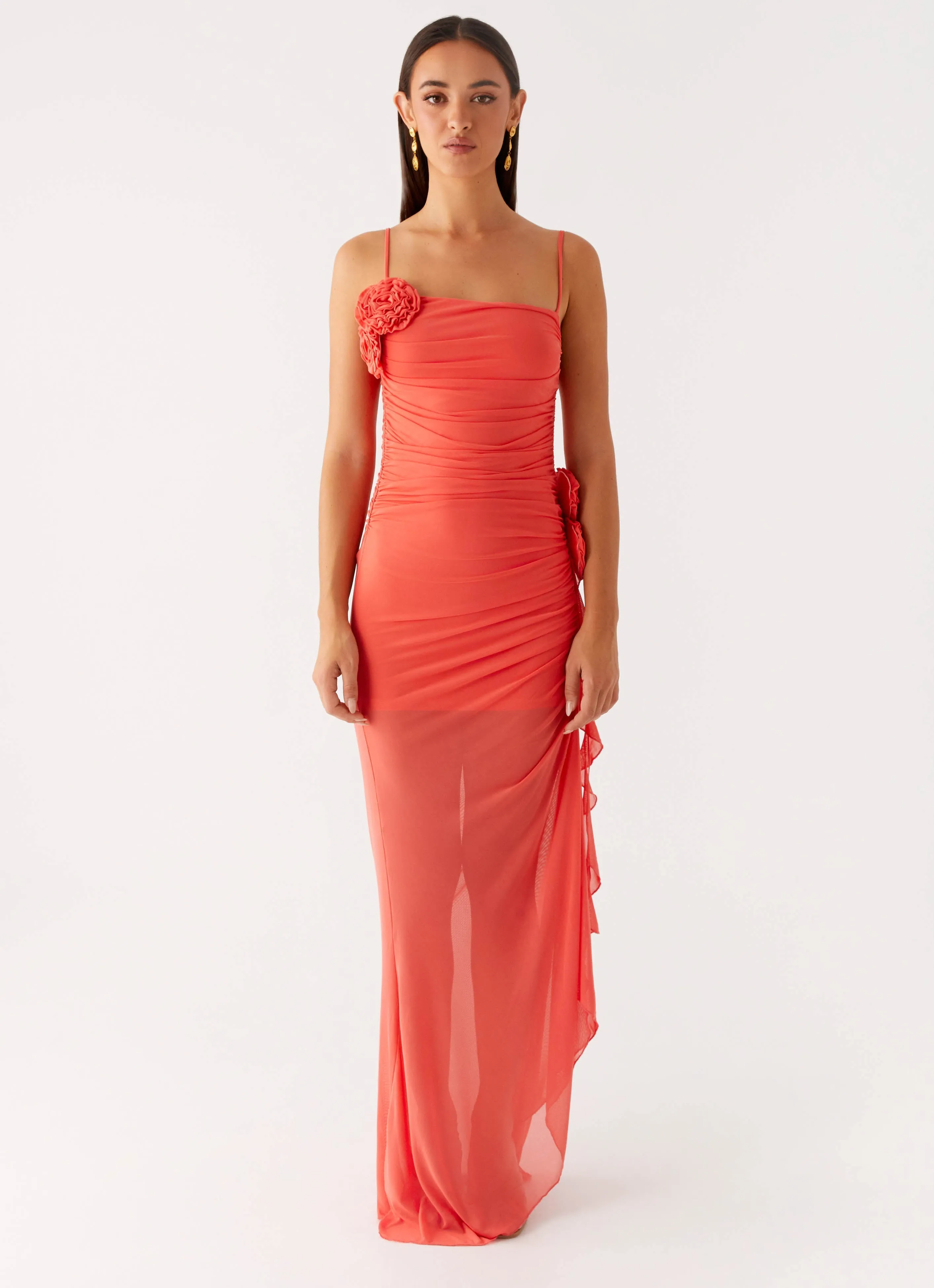 urban vibe Scoop-Neck Louana Maxi Dress - Coral