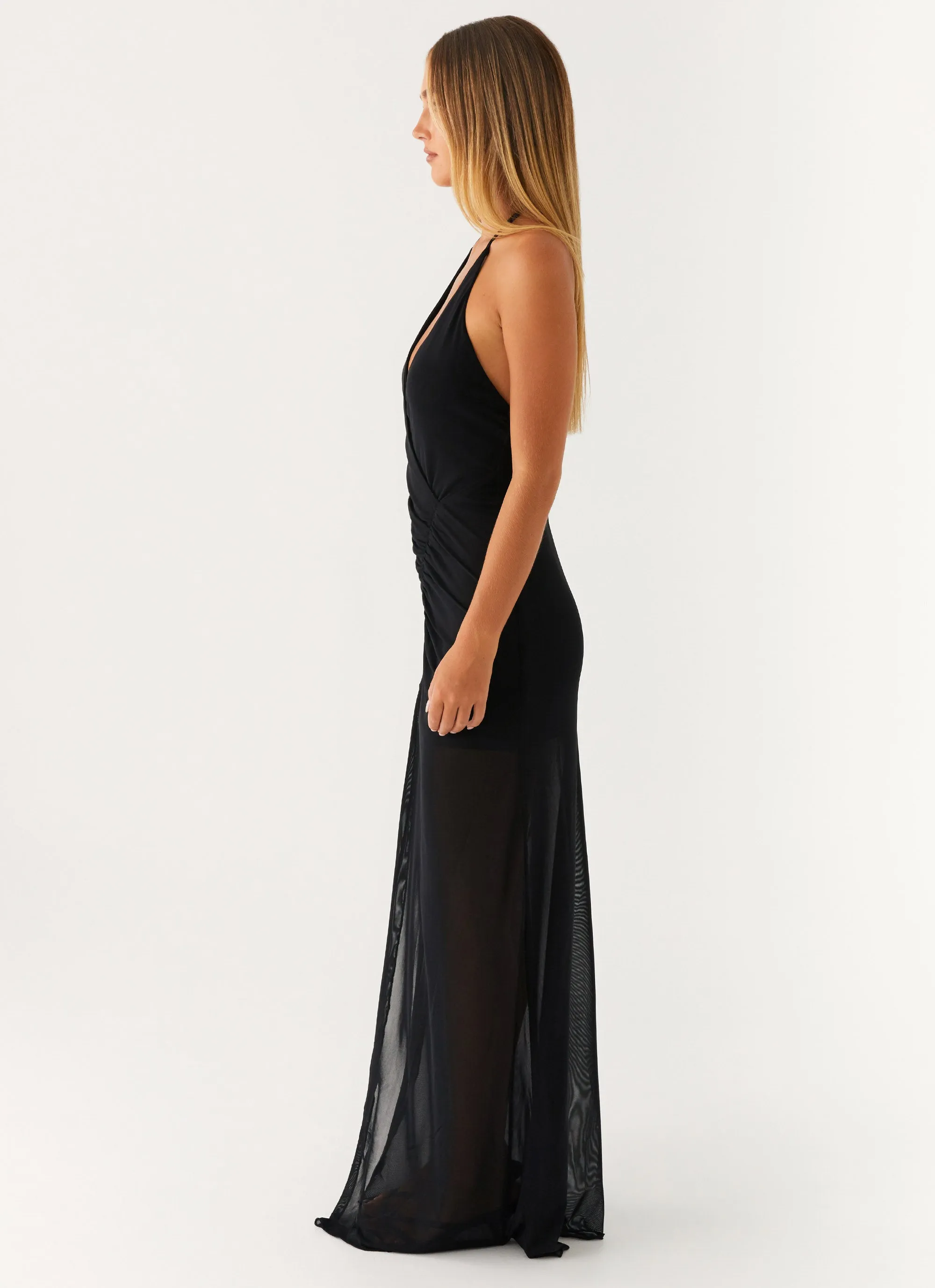 Louvre Maxi Dress - Black DeepPocketStyle Fit Vibe