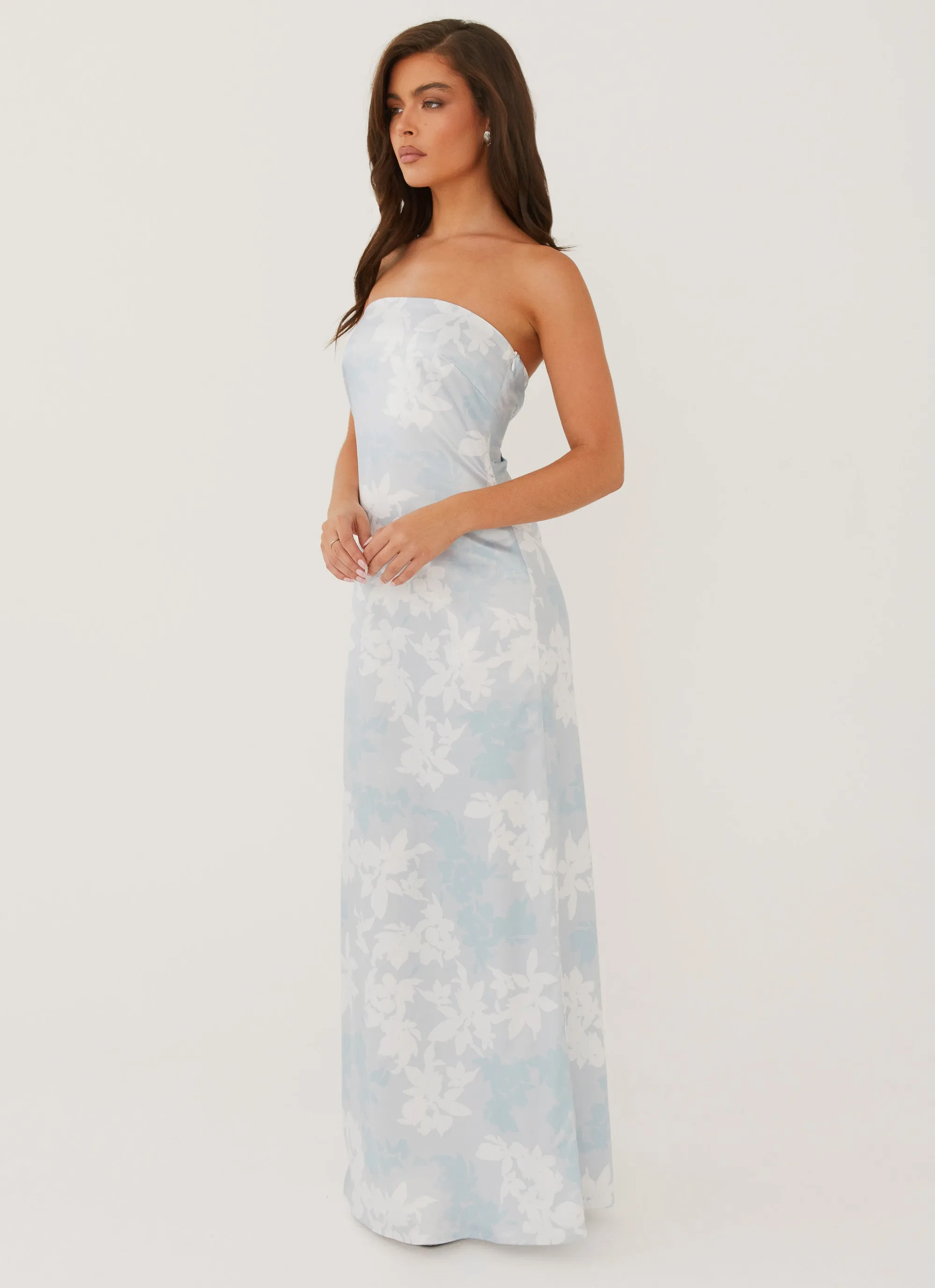 Casual Motion Daily Ready Love Me More Maxi Dress - Blue Blossom